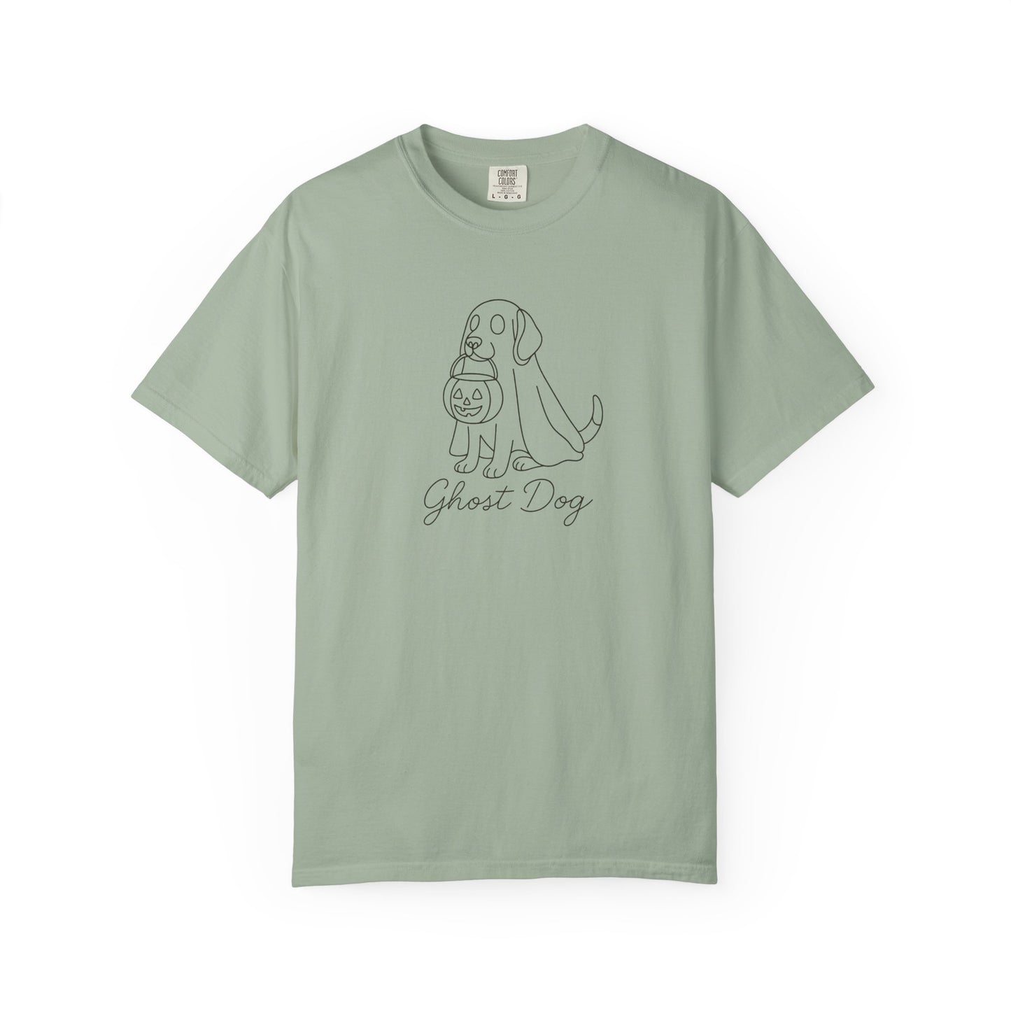 Ghost Dog Halloween T-Shirt, Unisex Tee, Casual Fall Apparel, Pet Lover Gift, Spooky Dog Shirt, Fun Trick-or-Treat Outfit