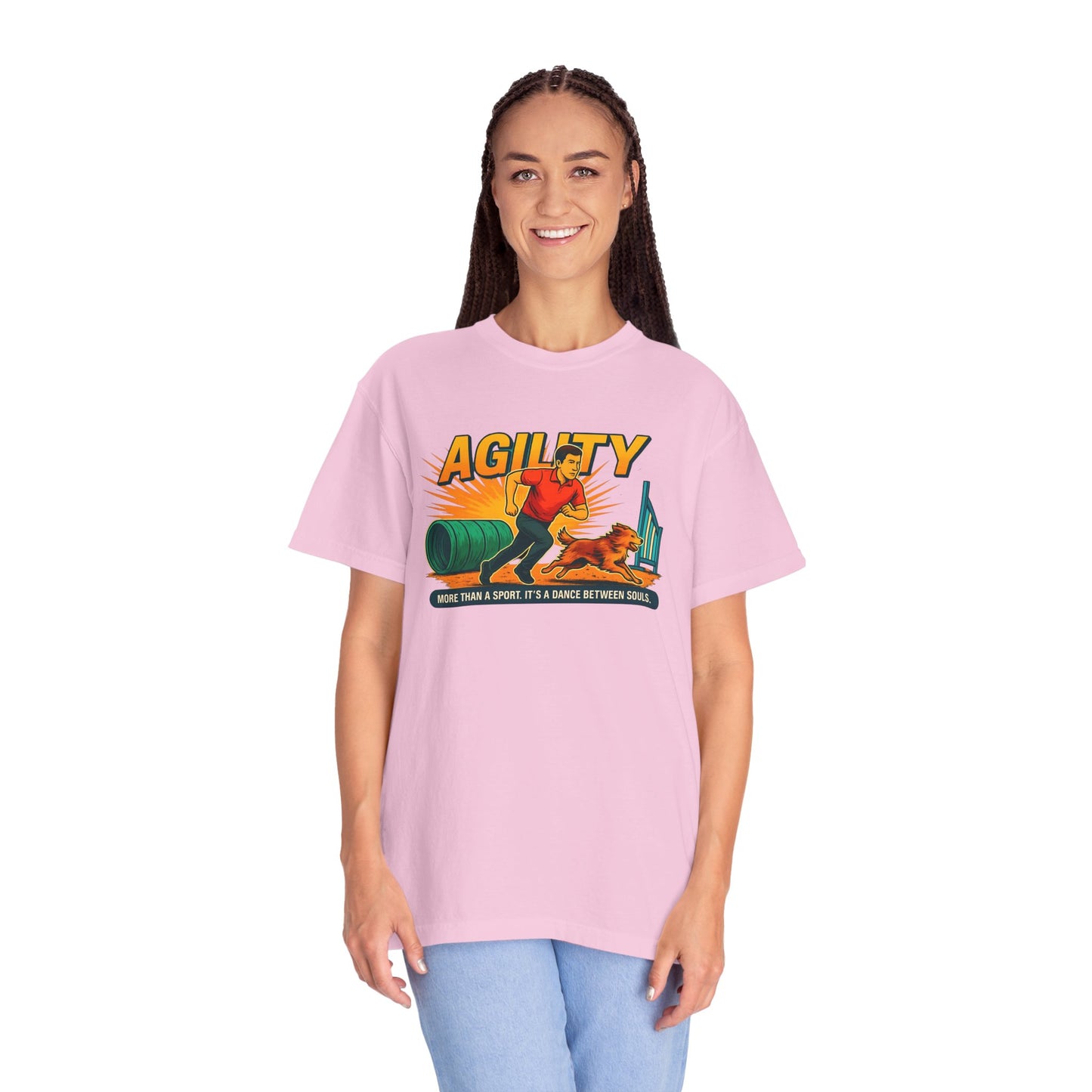 Agility Unisex Garment-Dyed T-Shirt - More Than a Sport, It's a Dance Between Souls