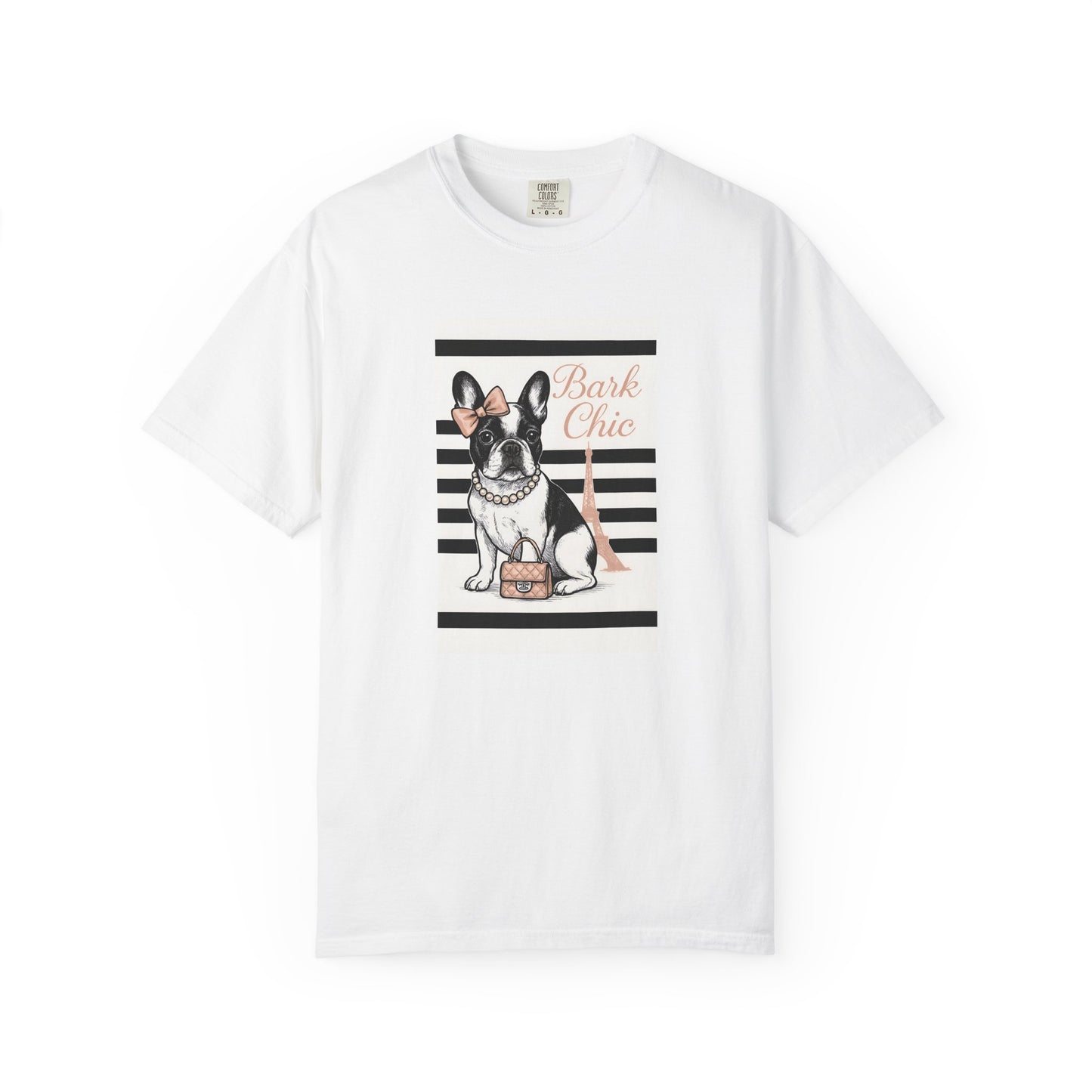 Chic Dog Lover T-shirt, Bark Chic Tee, Unisex Graphic Shirt, Pet Lover Gift, Comfortable Everyday Wear, Cute Animal Apparel