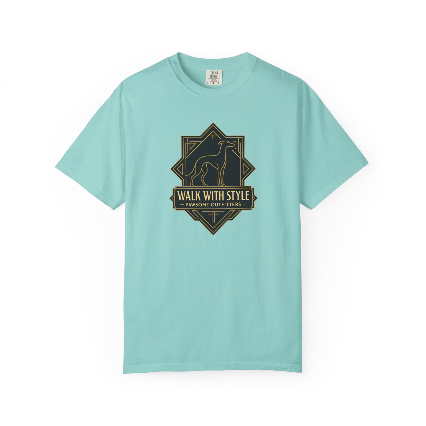 Stylish Unisex Tee - Walk with Style Graphic Shirt, Casual Wear, Gift for Dog Lovers, Relaxed Fit, Everyday Comfort