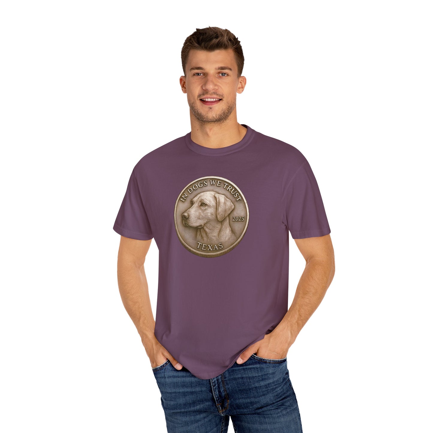 Texas State Coin T-Shirt Collection - Proud Dog Breed Illustrations