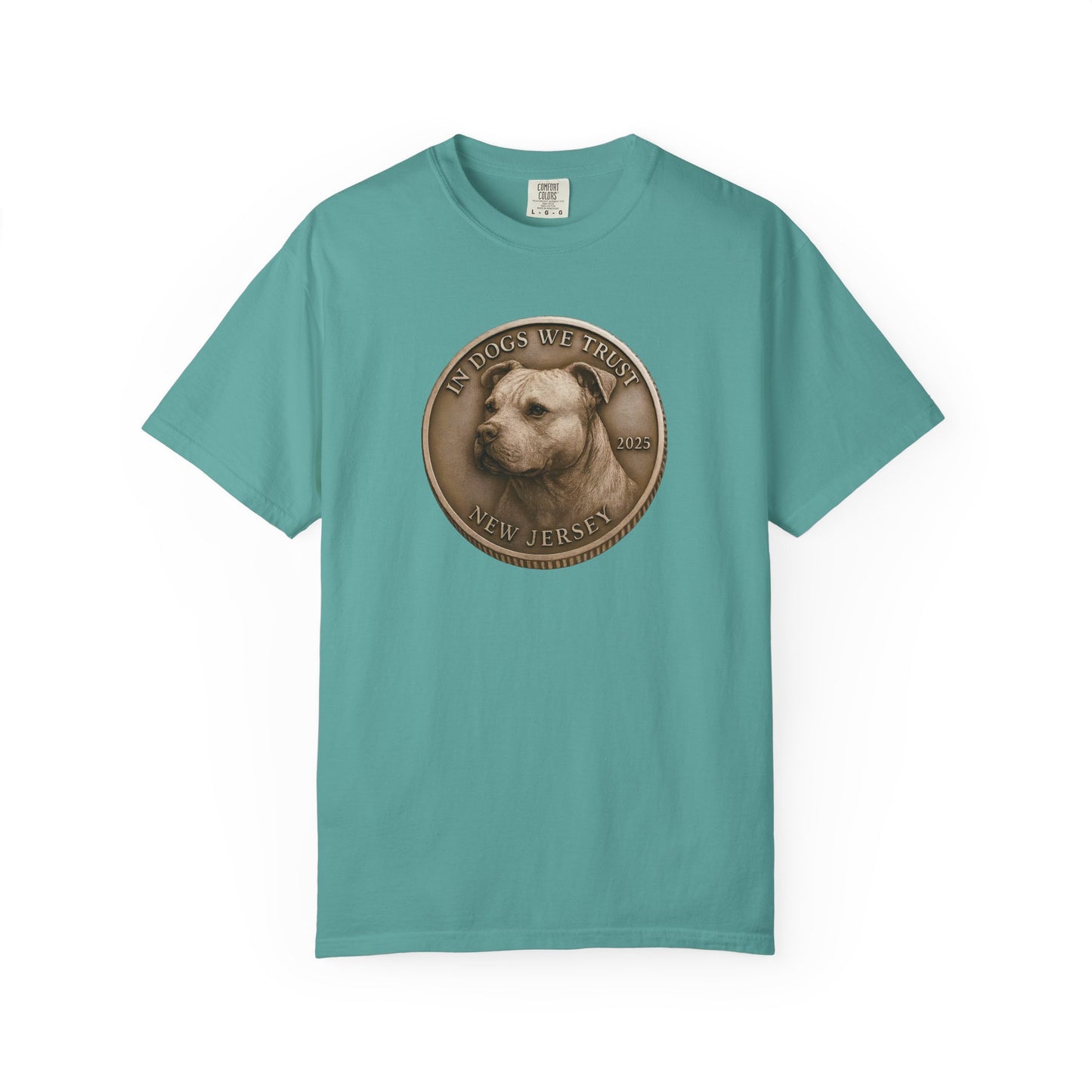 New Jersey State Coin T-Shirt Collection - Proud Dog Breed Illustrations