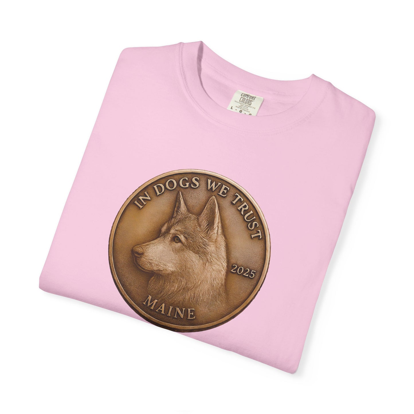 Maine State Coin T-Shirt Collection - Proud Dog Breed Illustrations