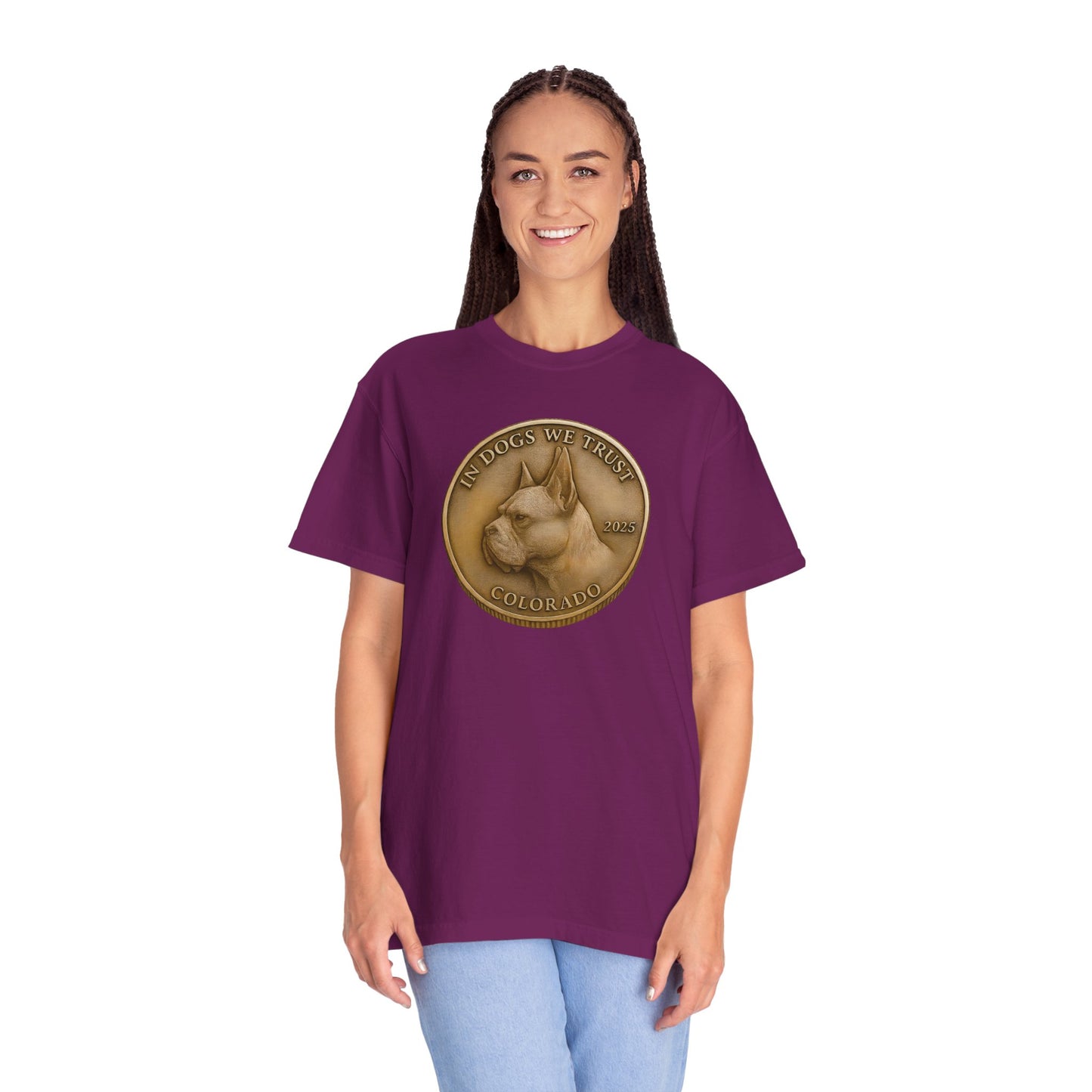 Colorado State Coin T-Shirt Collection - Proud Dog Breed Illustrations