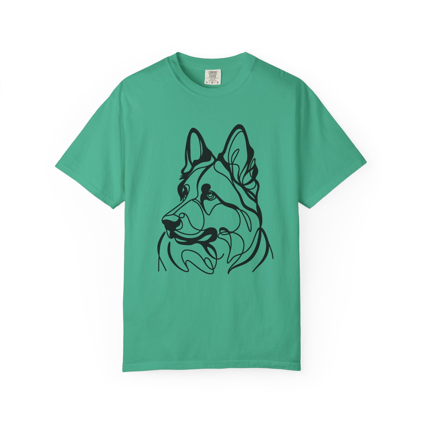 Unisex T-shirt German Shepard Line Art