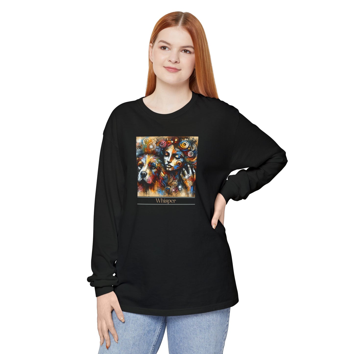 Whisper Long Sleeve T-Shirt - 'Whisper' Design
