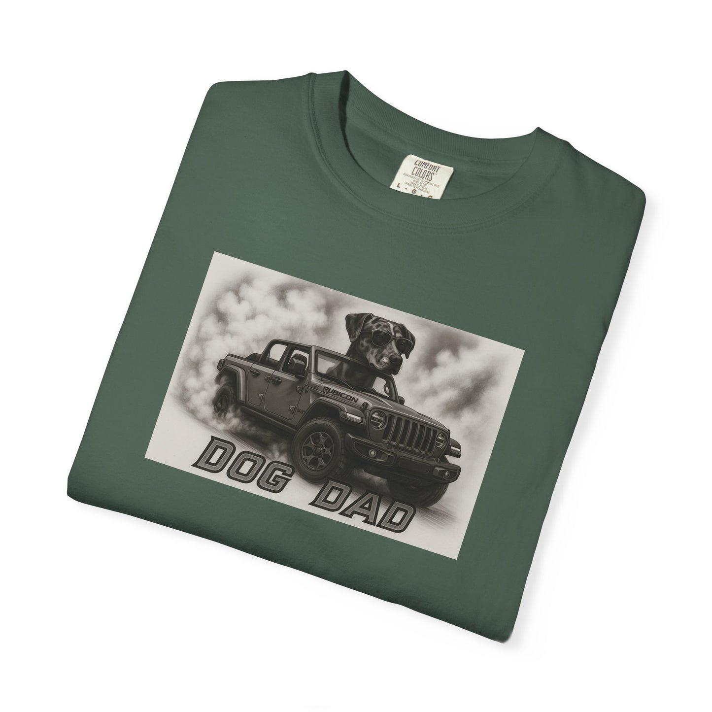 Dog Dad - Catahoula - Cool Dogs in Cool Cars T-Shirt Collection | Funny Dog Lover Apparel for Men
