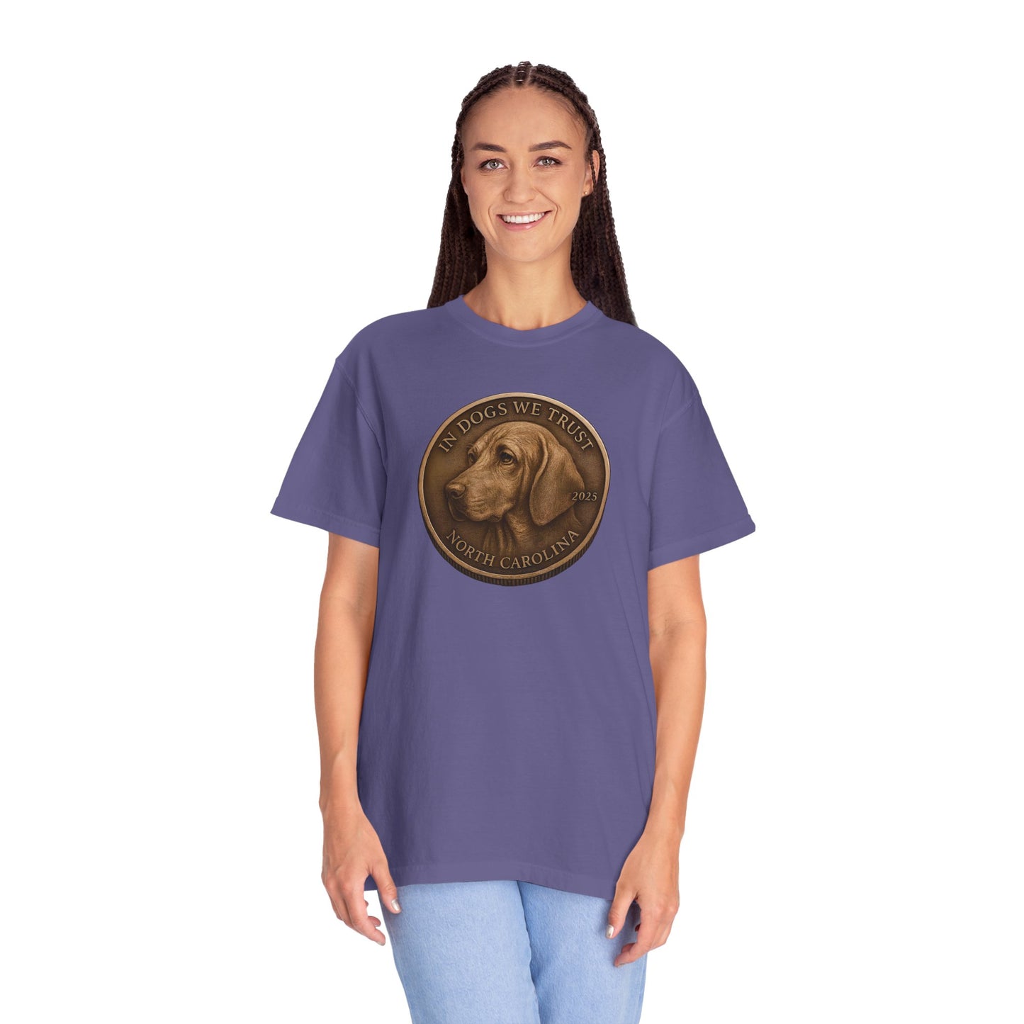 North Carolina State Coin T-Shirt Collection - Proud Dog Breed Illustrations