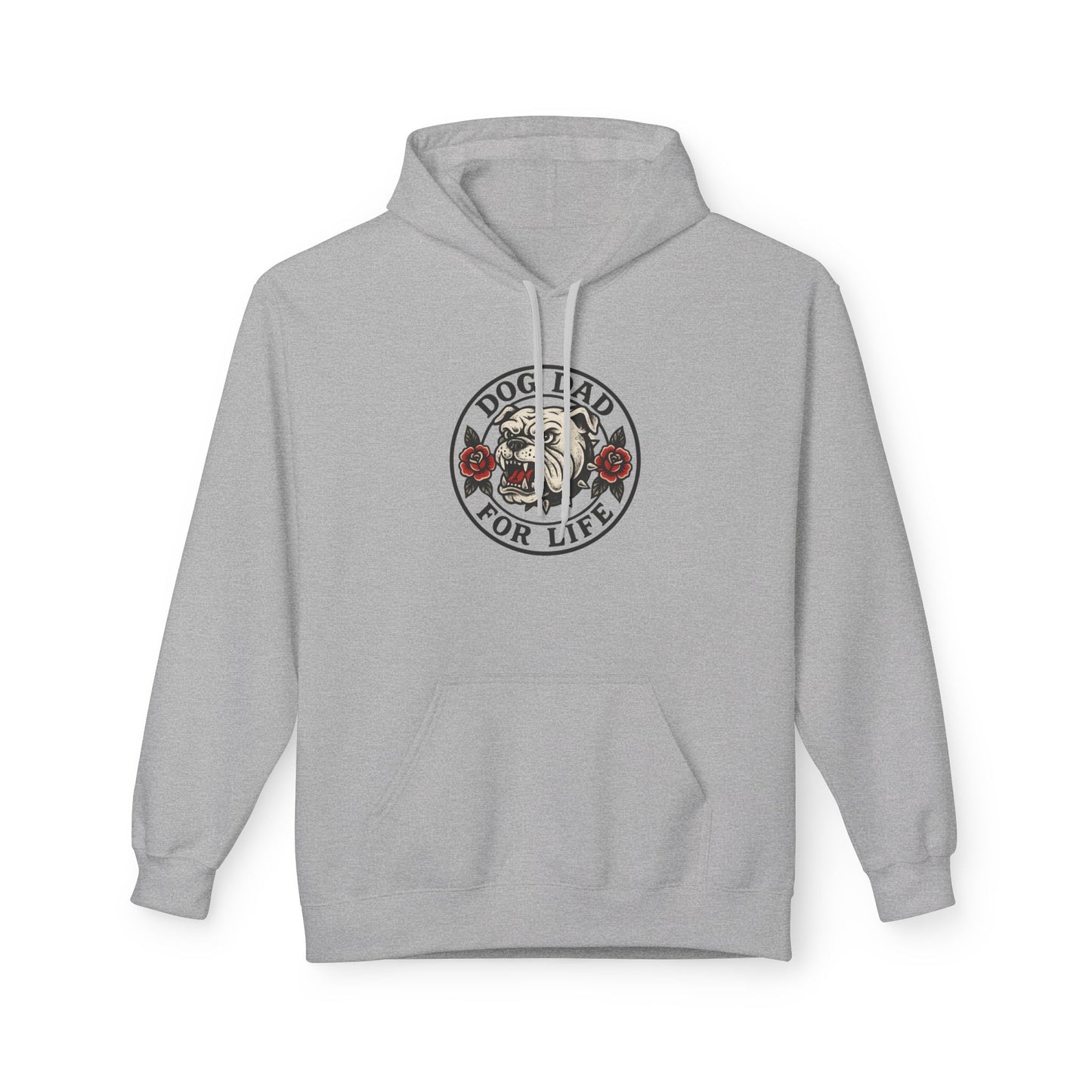Dog Dad Fleece Hoodie, Unisex Softstyle Hooded Sweatshirt, Perfect Gift for Dog Lovers, Comfortable and Stylish
