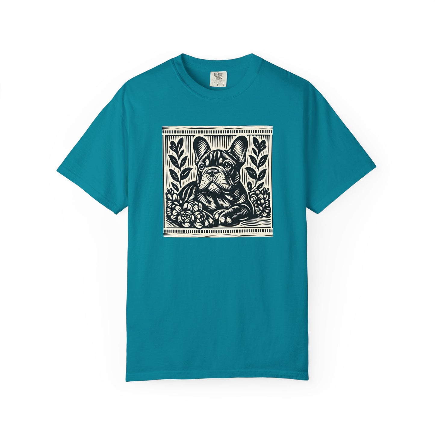 French Bulldog Vintage Graphic T-Shirt - Unisex Garment-Dyed Tee