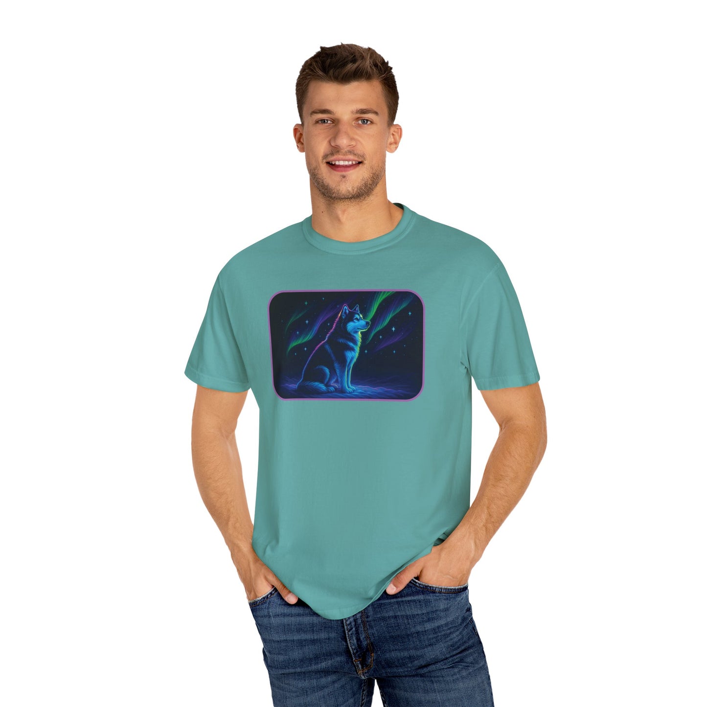 Alaskan Malamute Northern Lights T-shirt