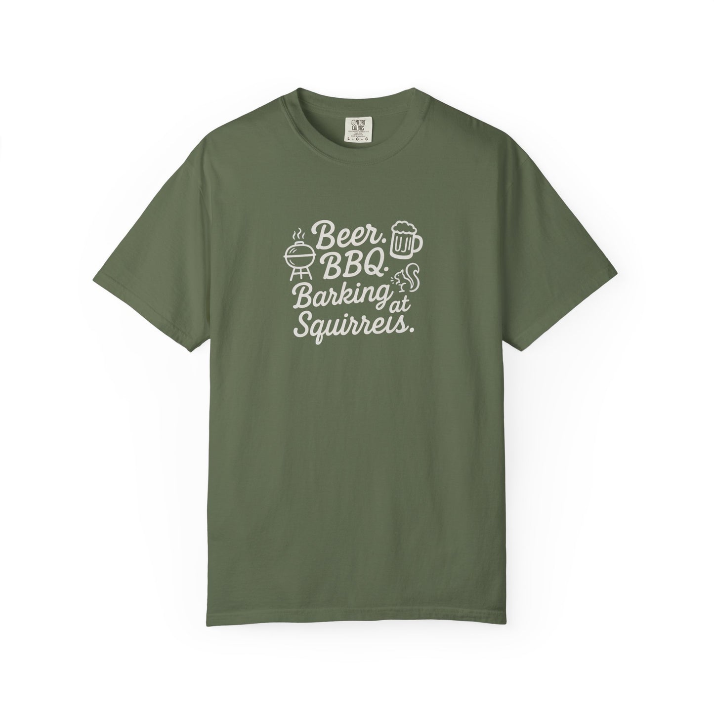 Beer BBQ and Barking Dog Dad T-Shirt