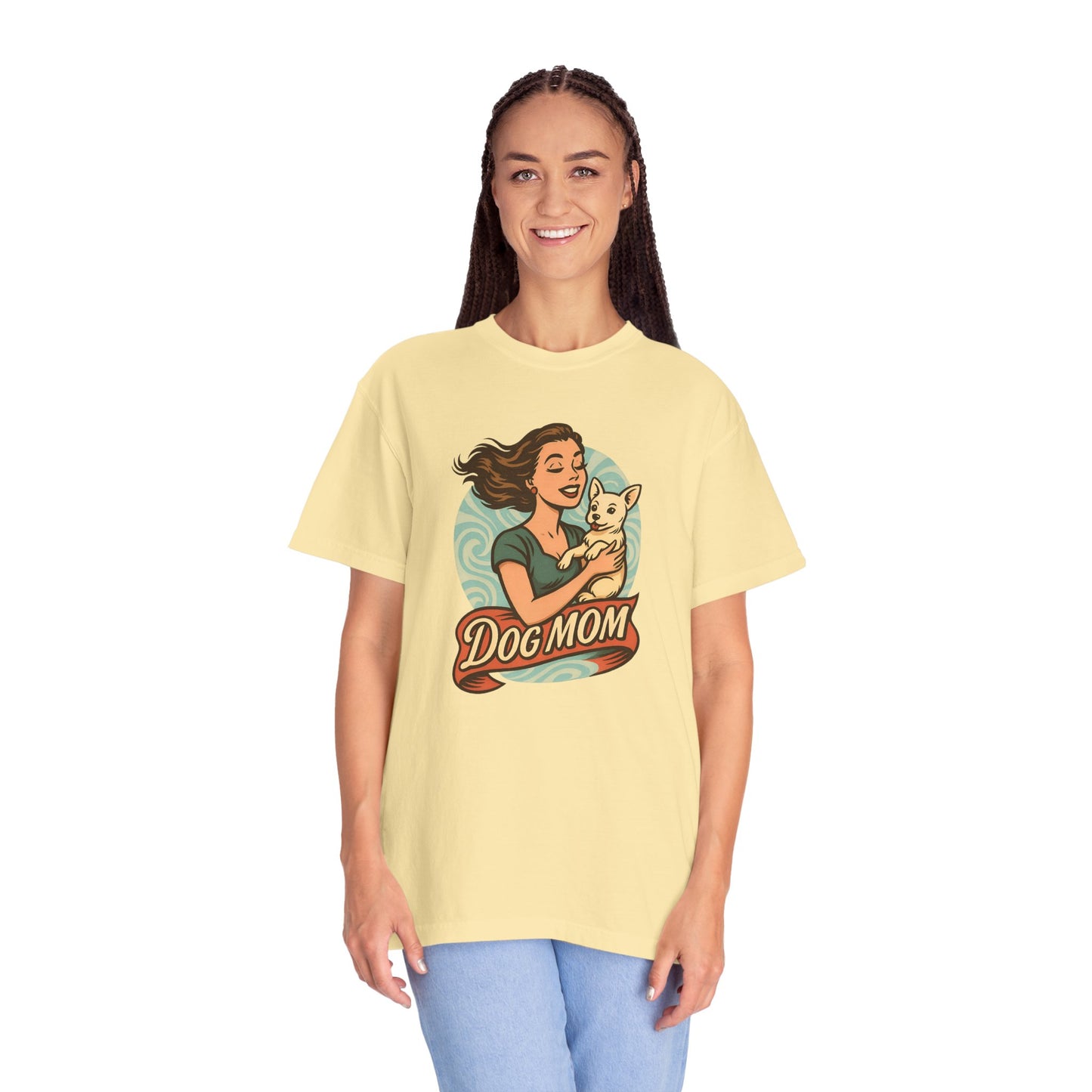 Dog Mom T-Shirt, Unisex Tee for Pet Lovers, Gift for Dog Owners, Casual Wear, Animal Lover Apparel