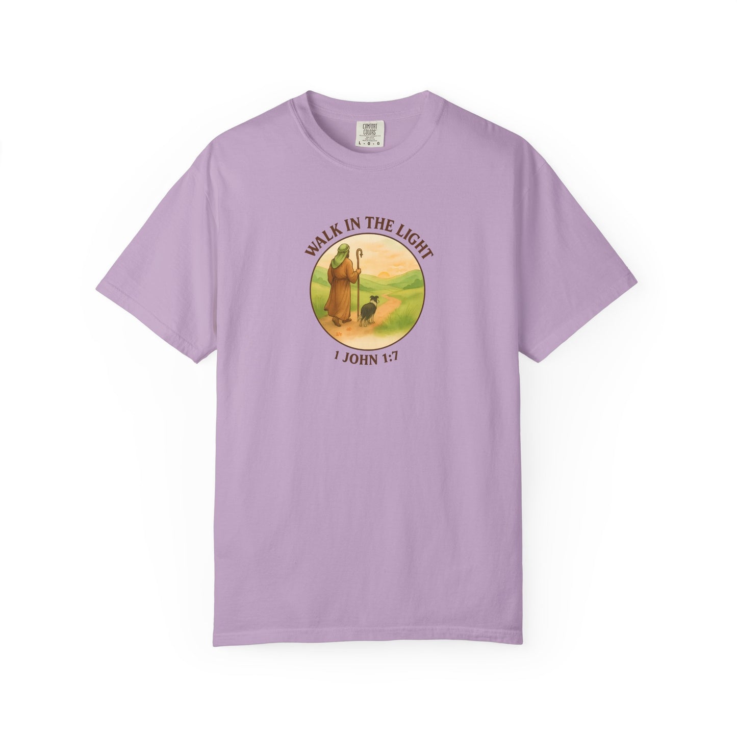 Walk in the light T-Shirt, Casual Fashion Tee, Motivational Gift, Unisex Graphic Tee, Perfect for Gifts and Celebrations