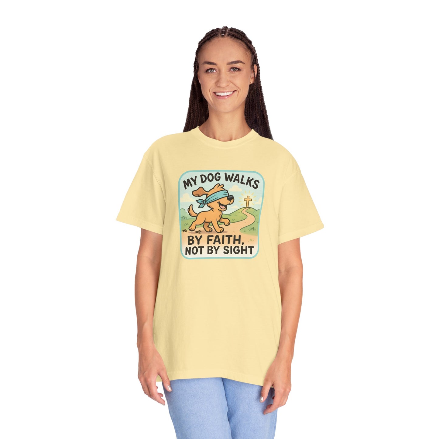 Faith-Inspired Dog Lover T-Shirt, Pet Owner Gifts, Cute Dog Apparel, Faith and Pets Merchandise, Casual Summer Wear