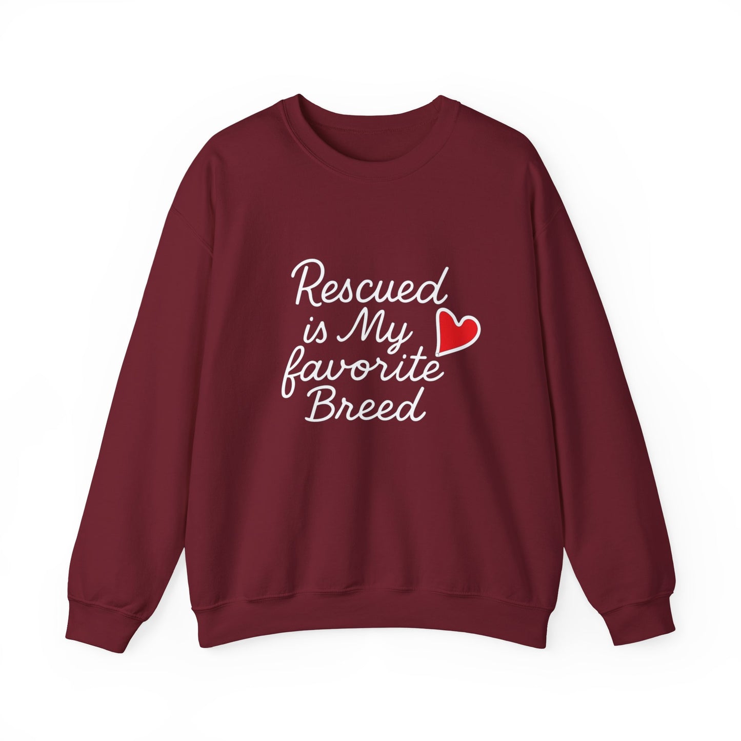 ❤️ Rescued Is My Favorite Breed – Cozy Statement Sweatshirt