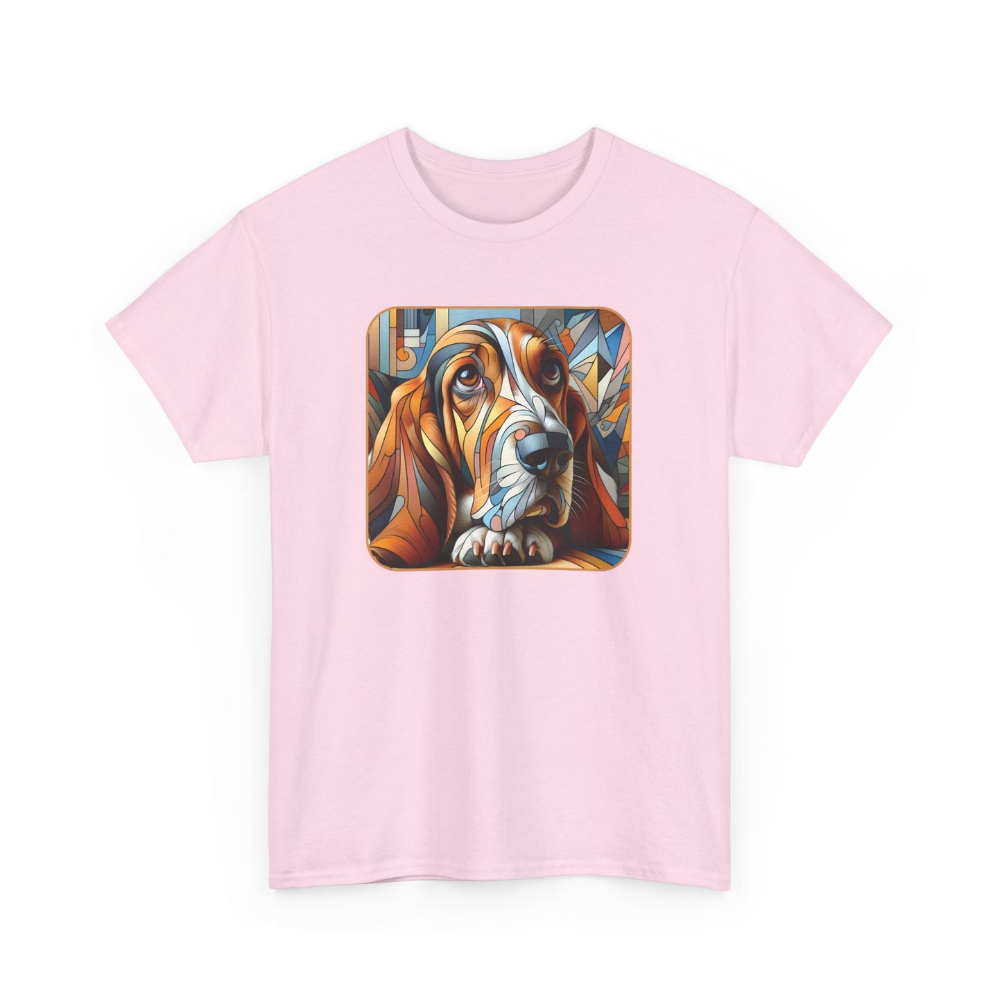 “Petcasso Basset Hound: Abstract Loyalty Tee”