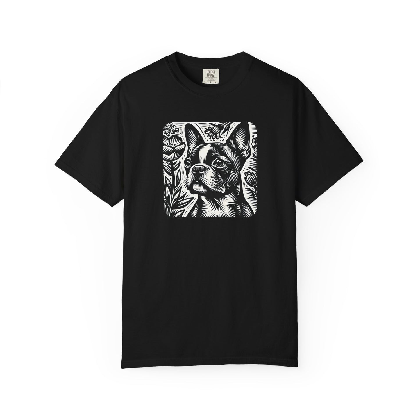 Vintage French Bulldog T-Shirt - Unisex Garment-Dyed Tee