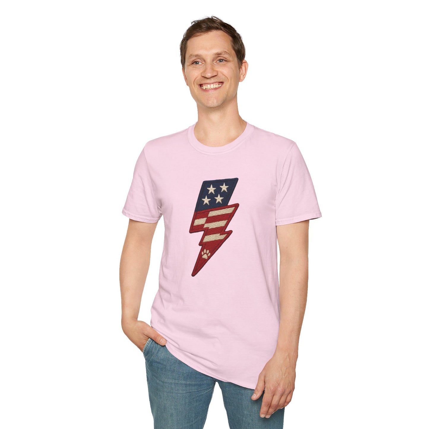Patriotic Unisex T-Shirt with Flag Design, USA Pride Shirt, Everyday Wear, 4th of July Gift, Casual Style, American Flag Tee