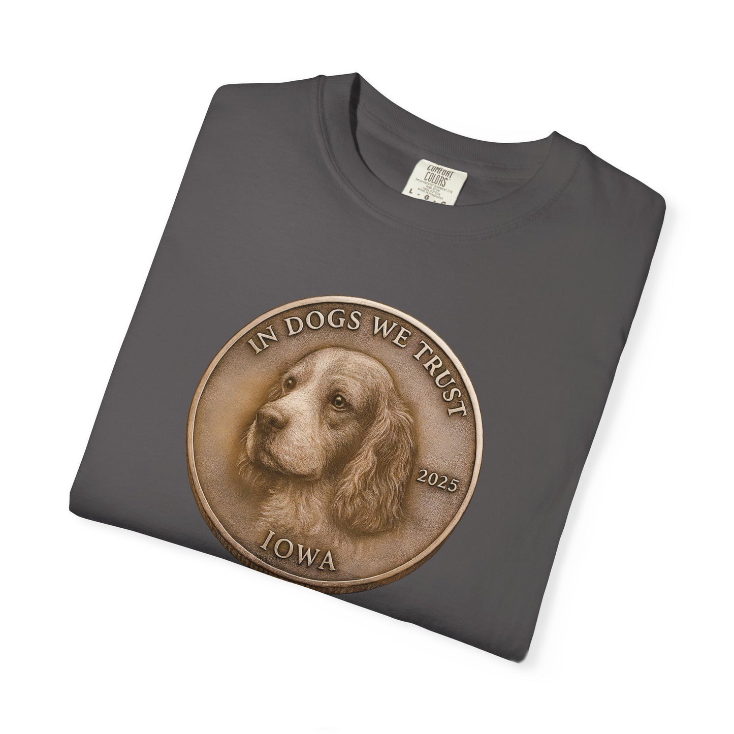 Iowa State Coin T-Shirt Collection - Proud Dog Breed Illustrations