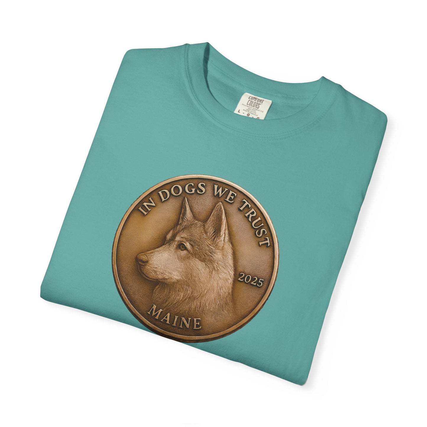 Maine State Coin T-Shirt Collection - Proud Dog Breed Illustrations