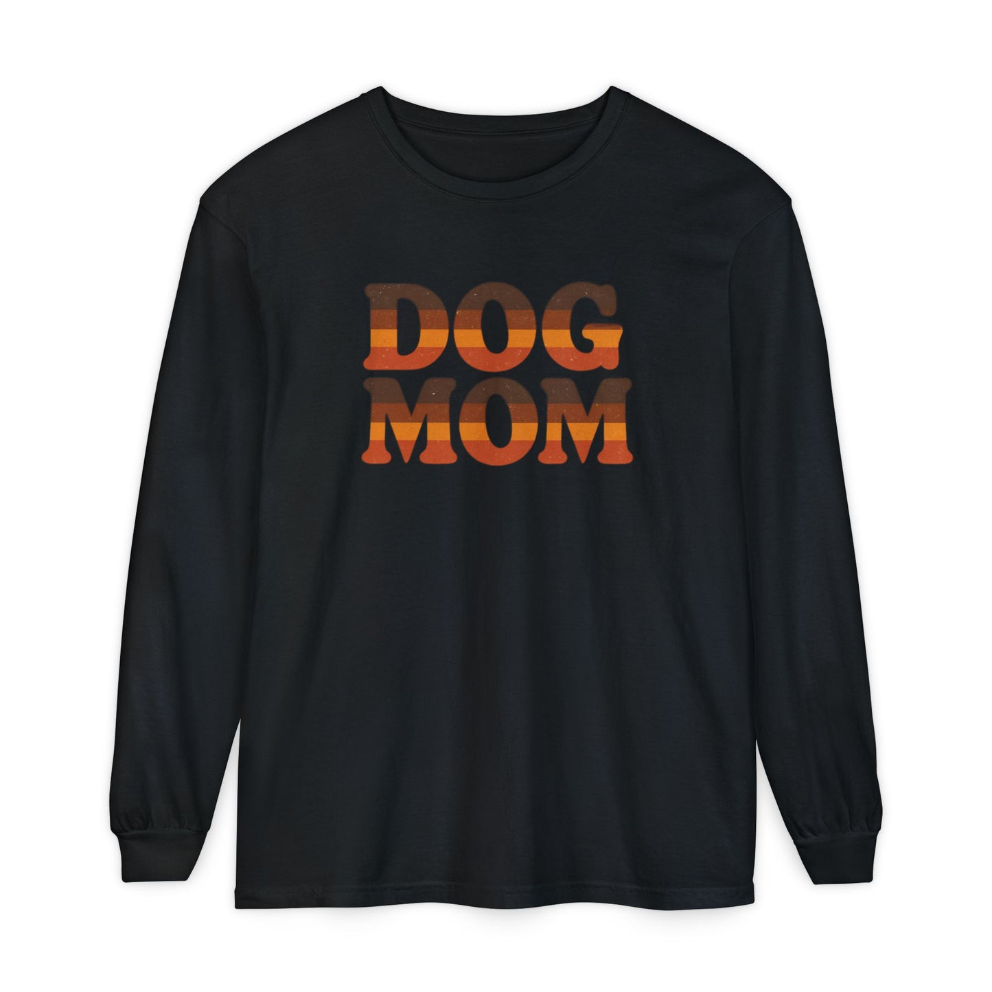 Dog Mom Long Sleeve Tee, Perfect Gift for Dog Lovers, Casual Wear, Pet-Themed Apparel, Great for Birthdays or Holidays