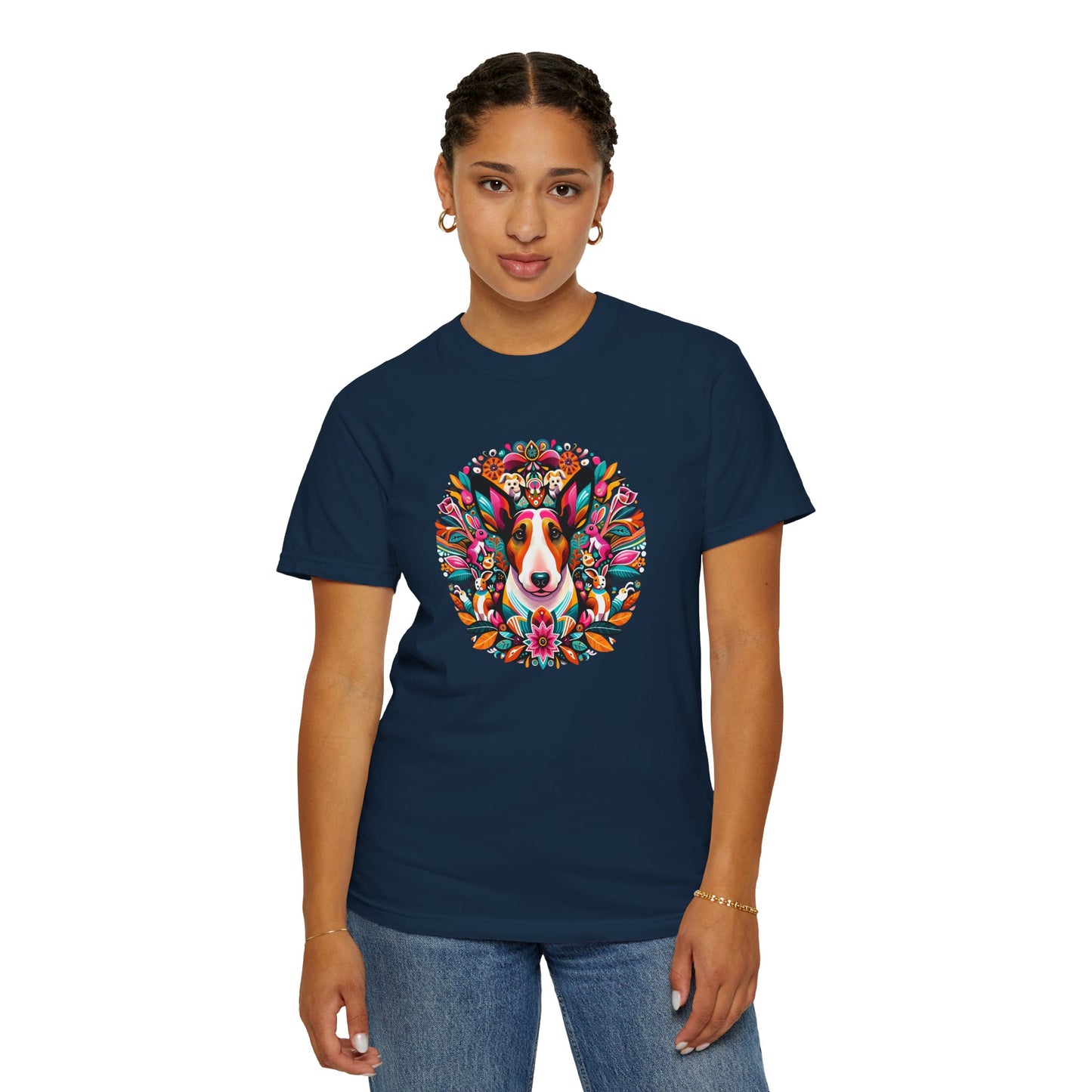 Colorful Dog Lover T-Shirt | Unisex Garment-Dyed Tee