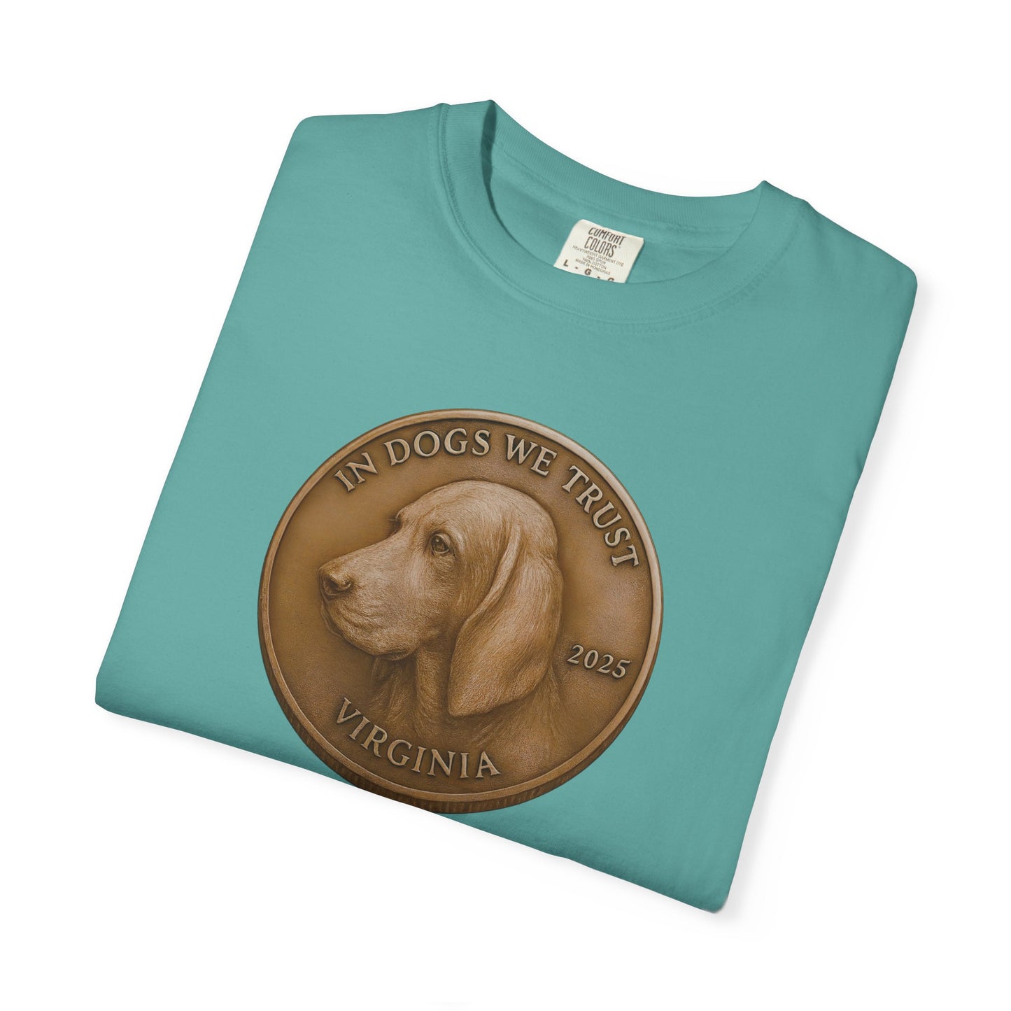 Virginia State Coin T-Shirt Collection - Proud Dog Breed Illustrations