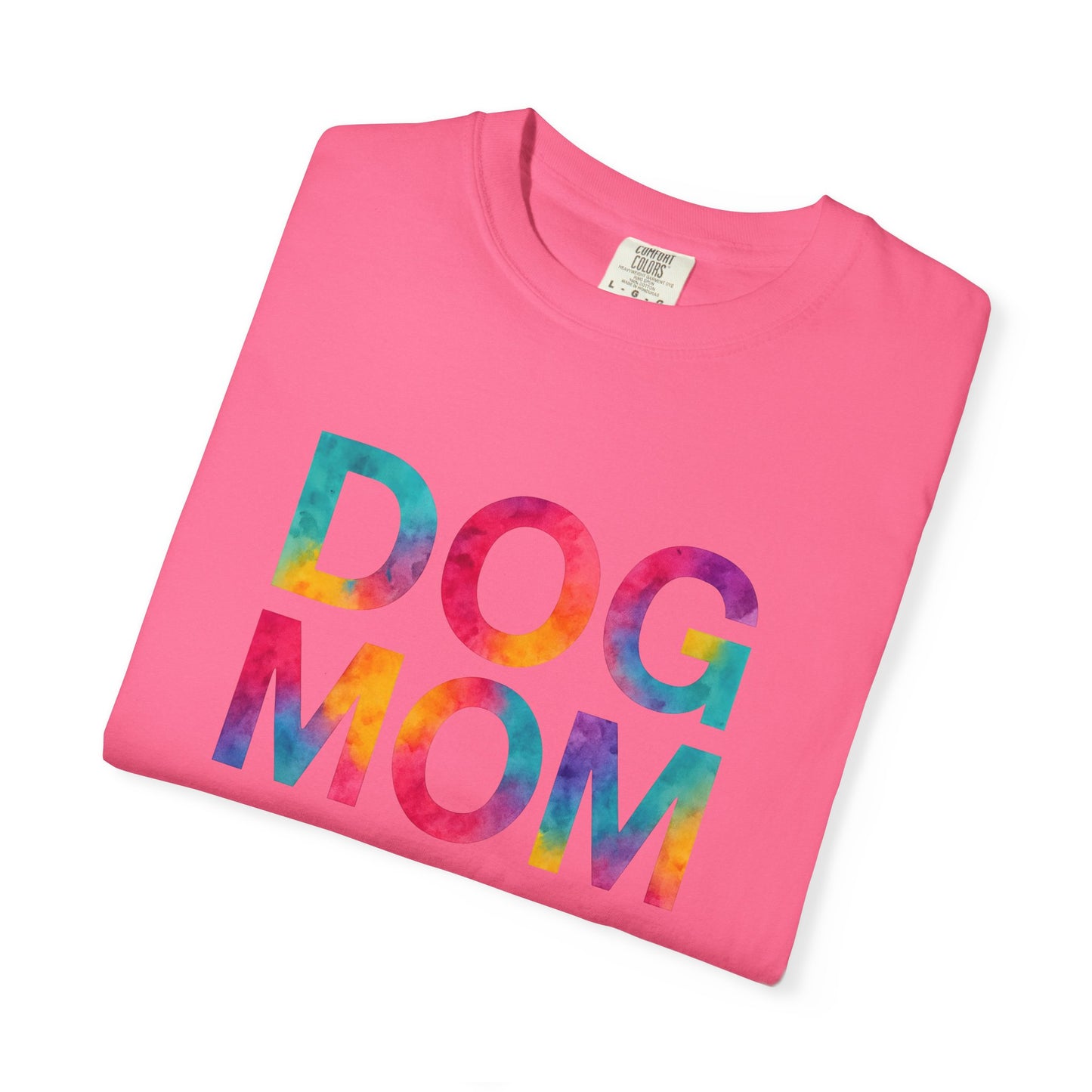 Colorful Dog Mom T-Shirt, Cute Pet Lover Tee, Perfect Gift for Dog Owners, Casual Wear, Animal Lovers Apparel