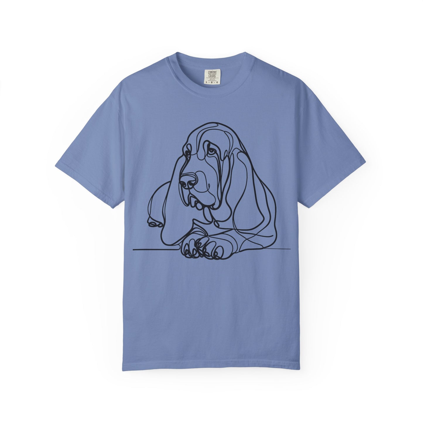 Basset Hound Line Art T-Shirt