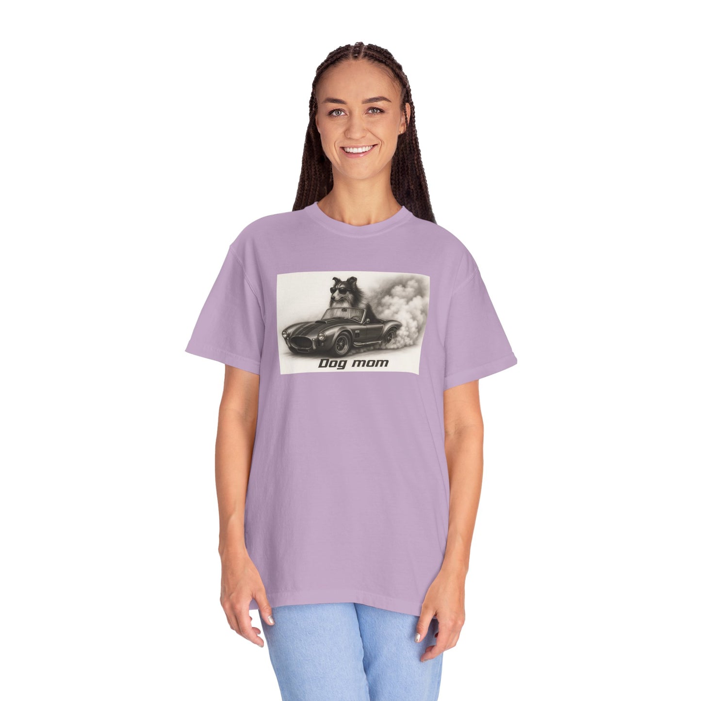 Dog Mom - Collie - “Cool Dogs in Cool Cars” T-Shirt Collection! 🐶🚗