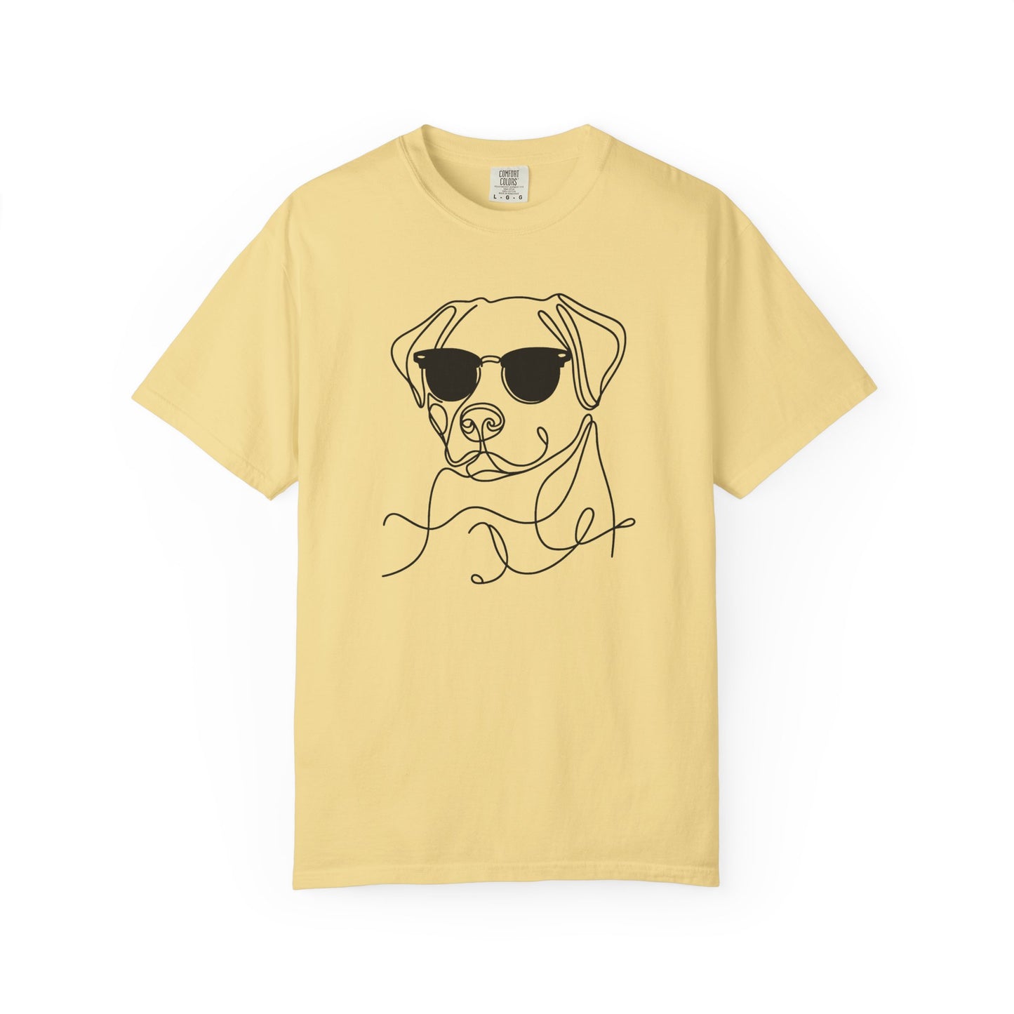 Cool Dog Line Art T-Shirt, Pet Lover Gift, Unisex Tee, Animal Lover Shirt, Casual Wear, Dog Mom Gift, Birthday Present, Dog Themed Apparel