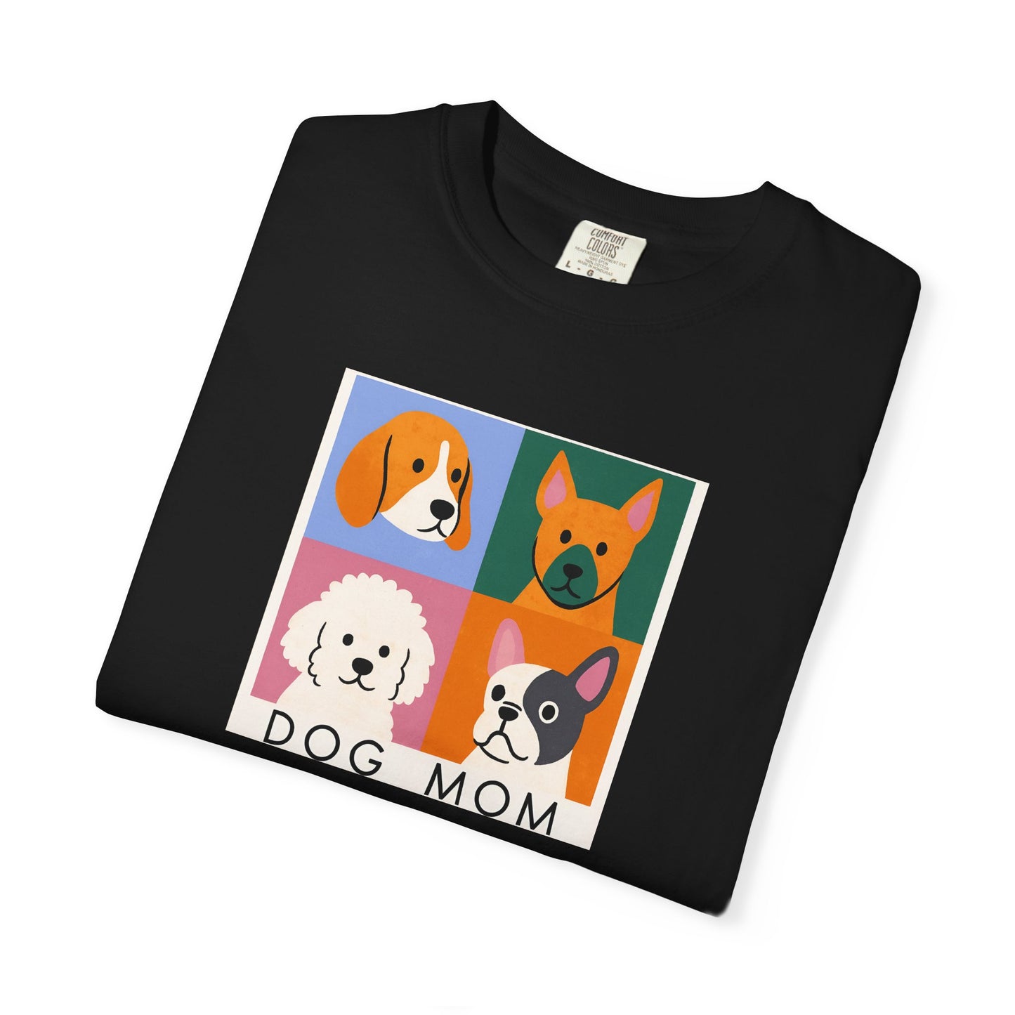 Dog Mom T-shirt - Unisex Garment-Dyed Tee for Dog Lovers
