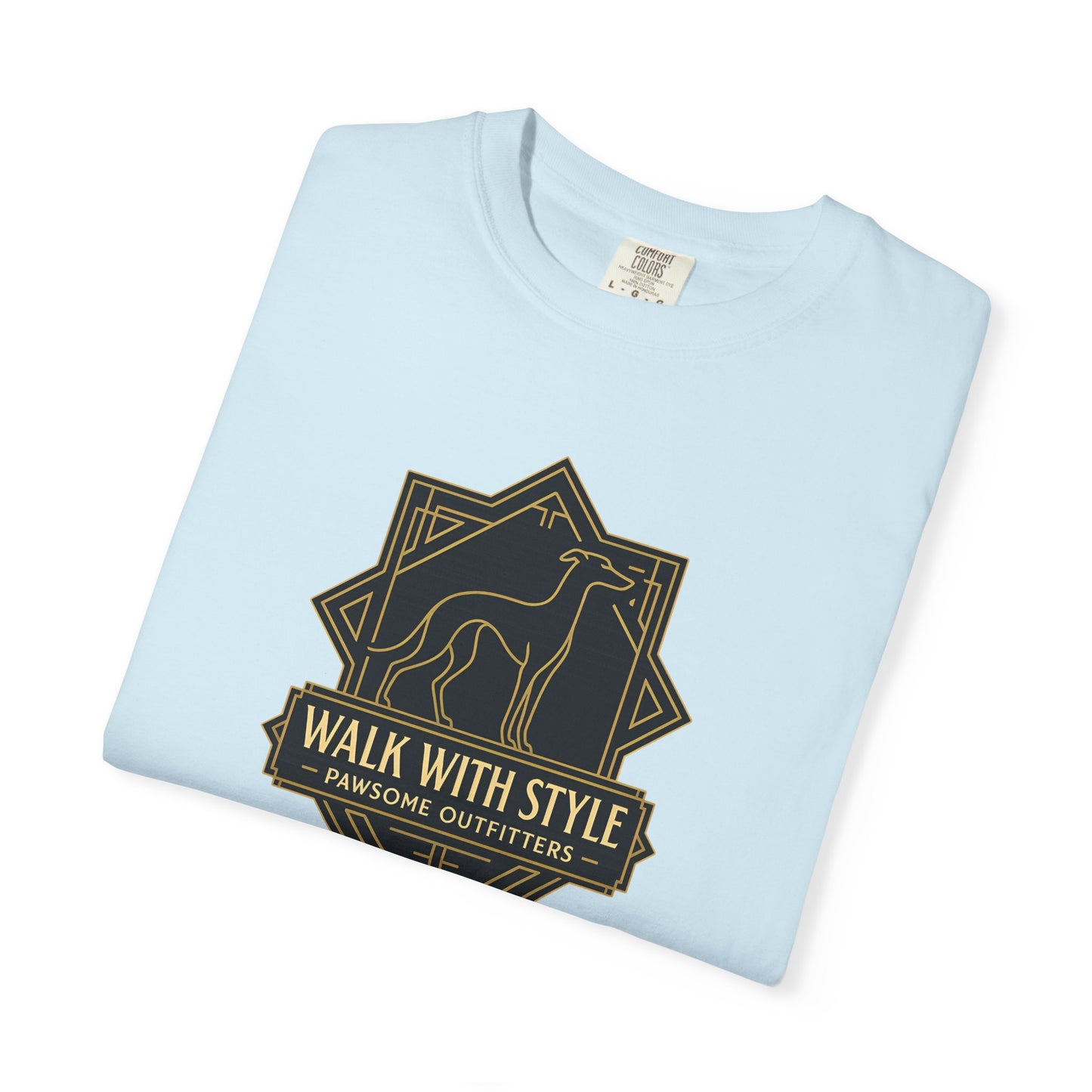 Stylish Unisex Tee - Walk with Style Graphic Shirt, Casual Wear, Gift for Dog Lovers, Relaxed Fit, Everyday Comfort