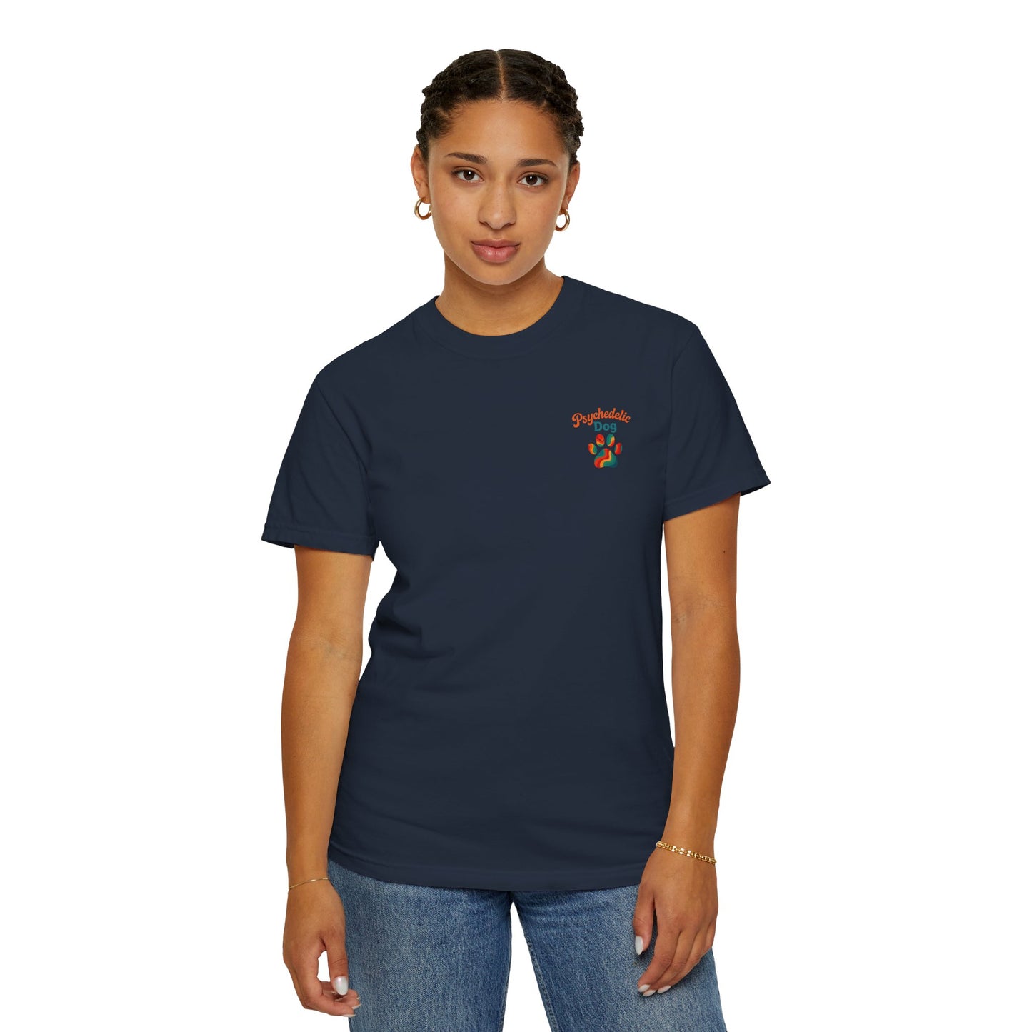 Psychedelic Dog T-Shirt - Jimi Hendrix Fun Humorous Design for Men and Women