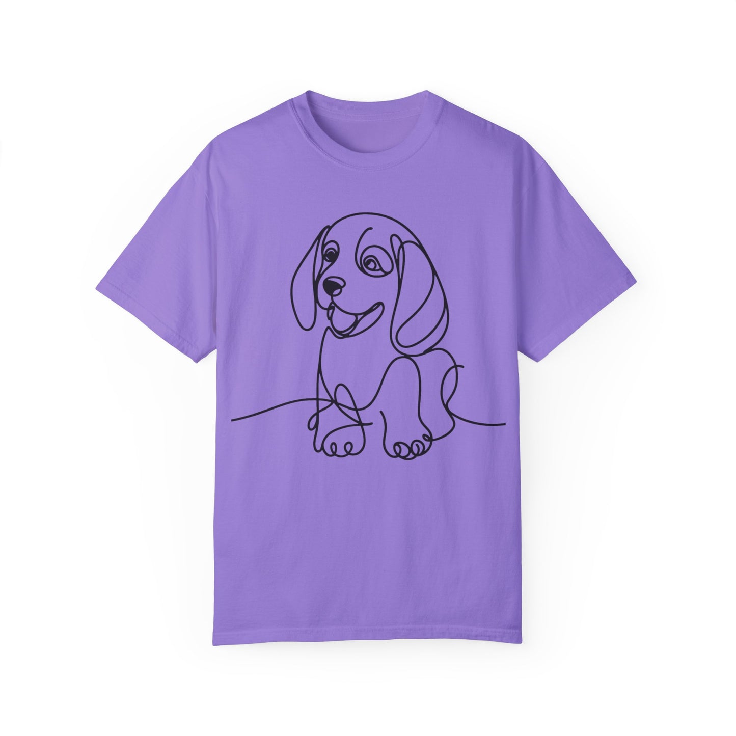 I๐ถ Nose First โ Minimalist Beagle Line Art Tee - Cute Dog Line Art Unisex T-Shirt