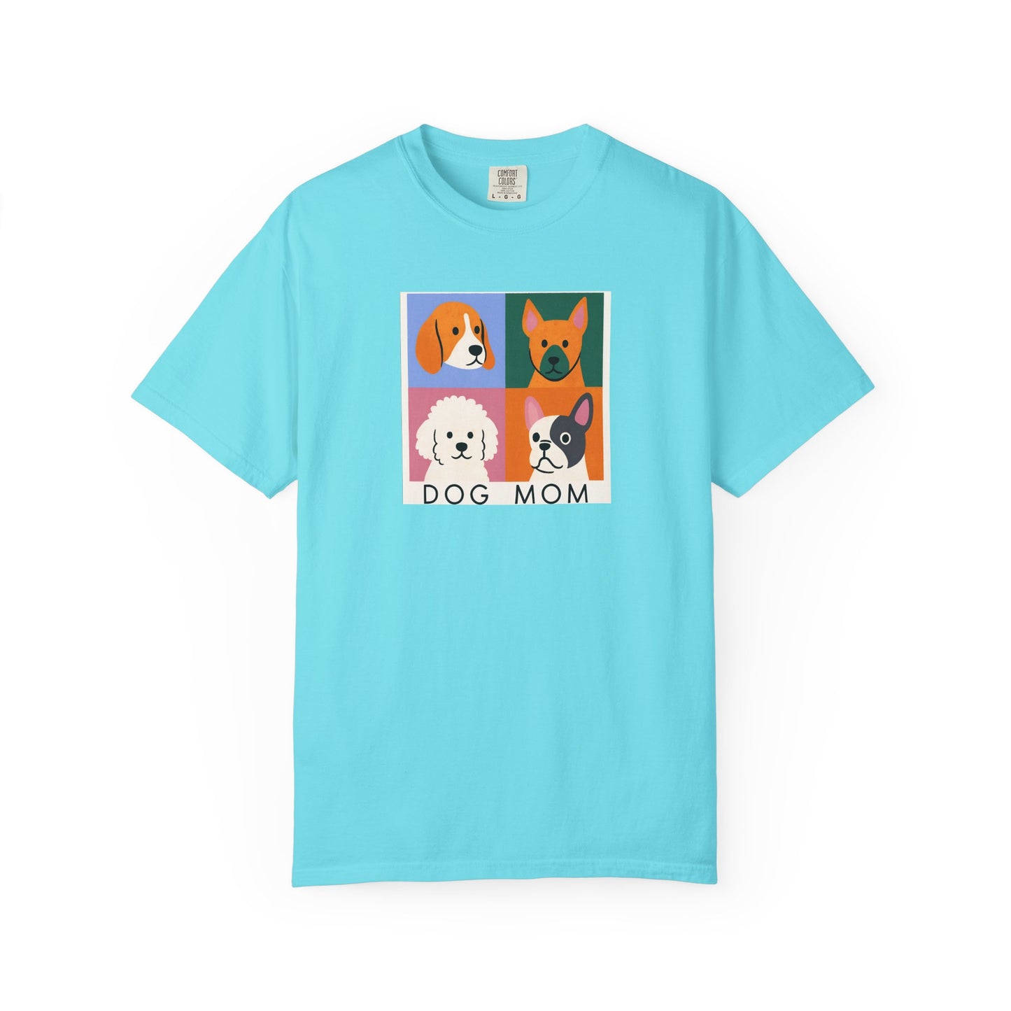 Dog Mom T-shirt - Unisex Garment-Dyed Tee for Dog Lovers