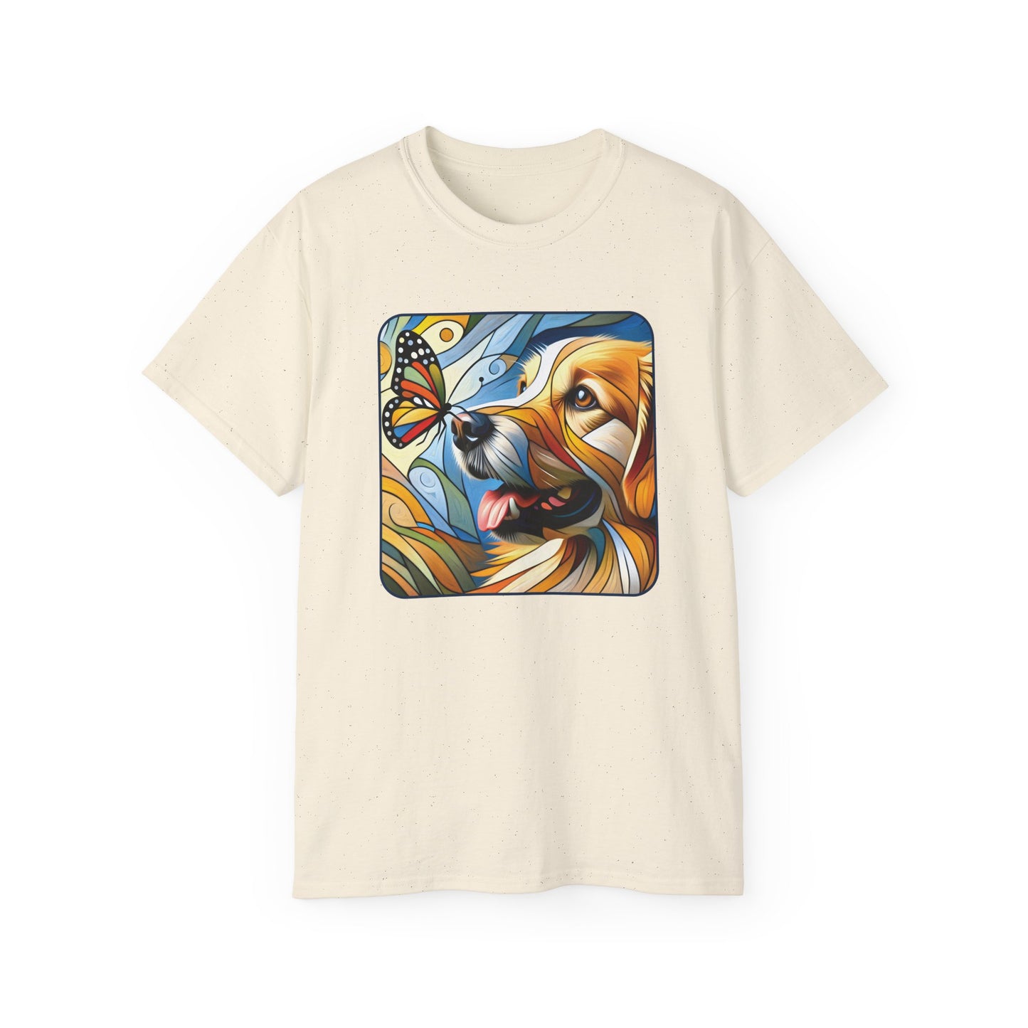 “You Give Me Butterflies – Petcasso Golden Retriever Tee” - Perfect for Pet Lovers
