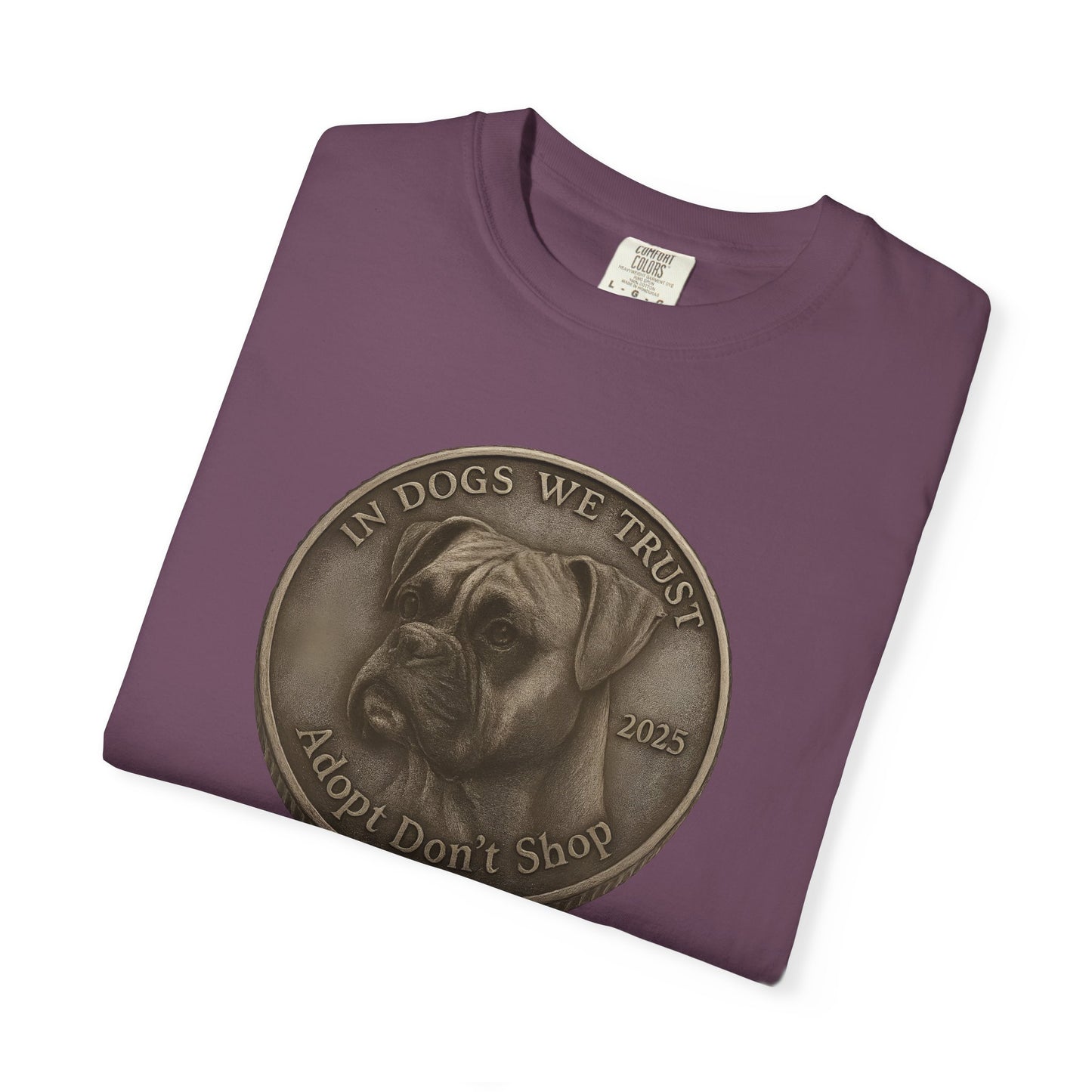 Adopt Don't Shop State Coin T-Shirt Collection - Proud Dog Breed Illustrations