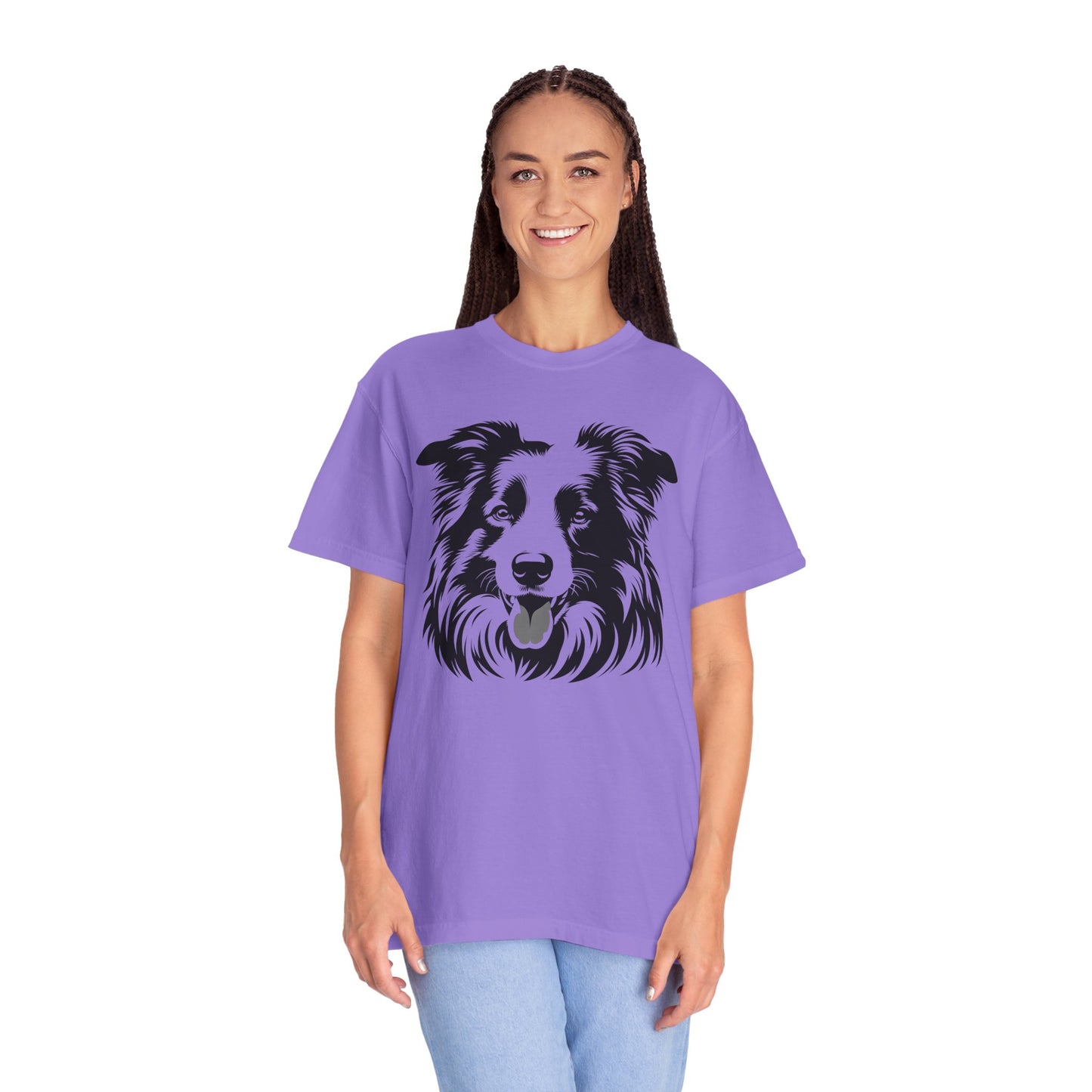 🖤 The Classic Collie – B/W Art Border Collie Tee - Perfect Gift for Dog Lovers
