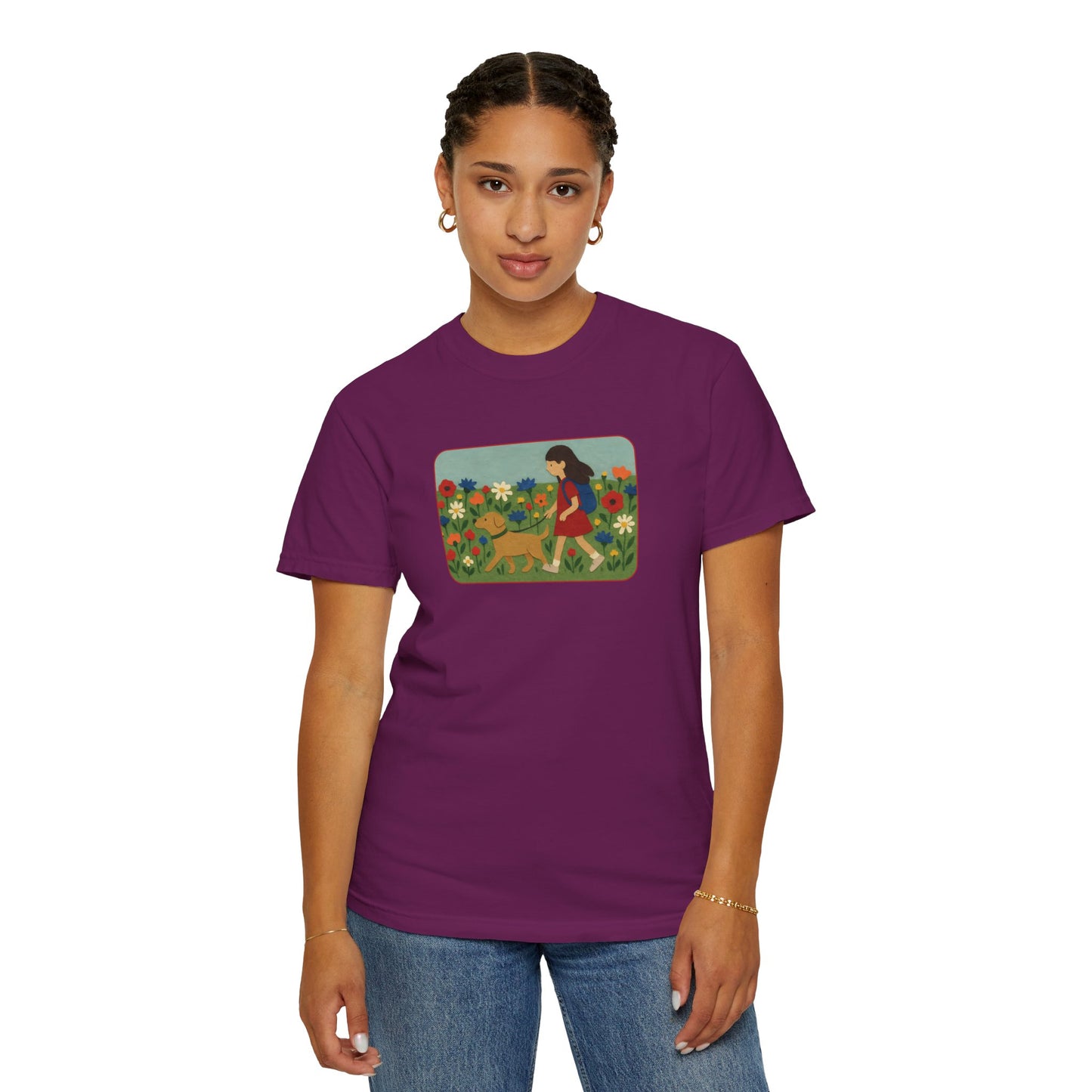 Dog Walking Collage T-shirt