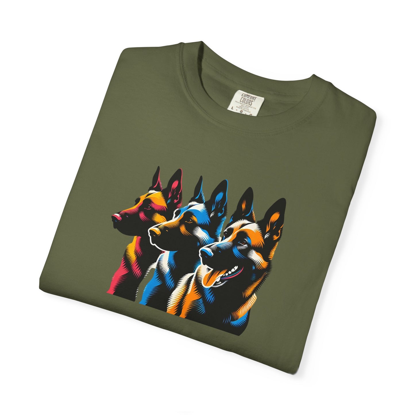 Colorful German Shepherd Unisex T-Shirt - Vibrant Dog Lover Tee