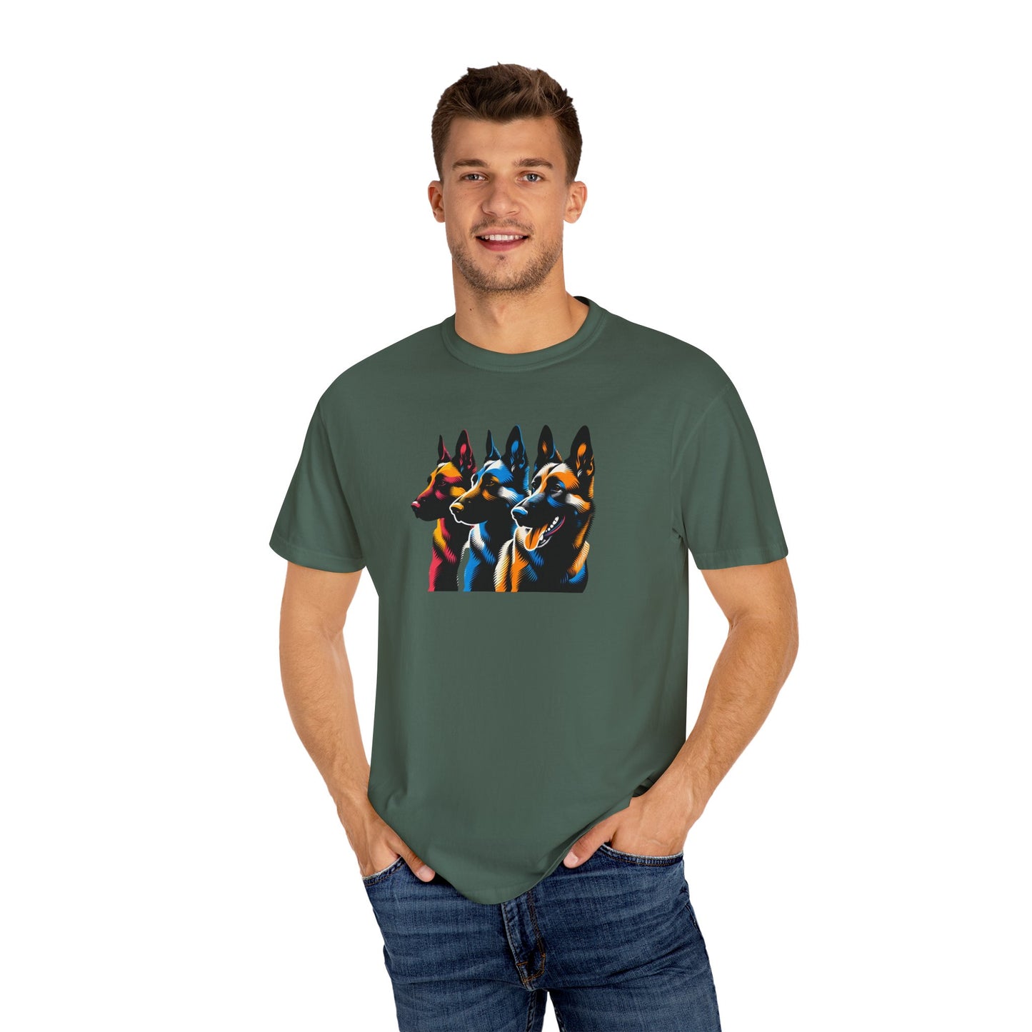 Colorful German Shepherd Unisex T-Shirt - Vibrant Dog Lover Tee