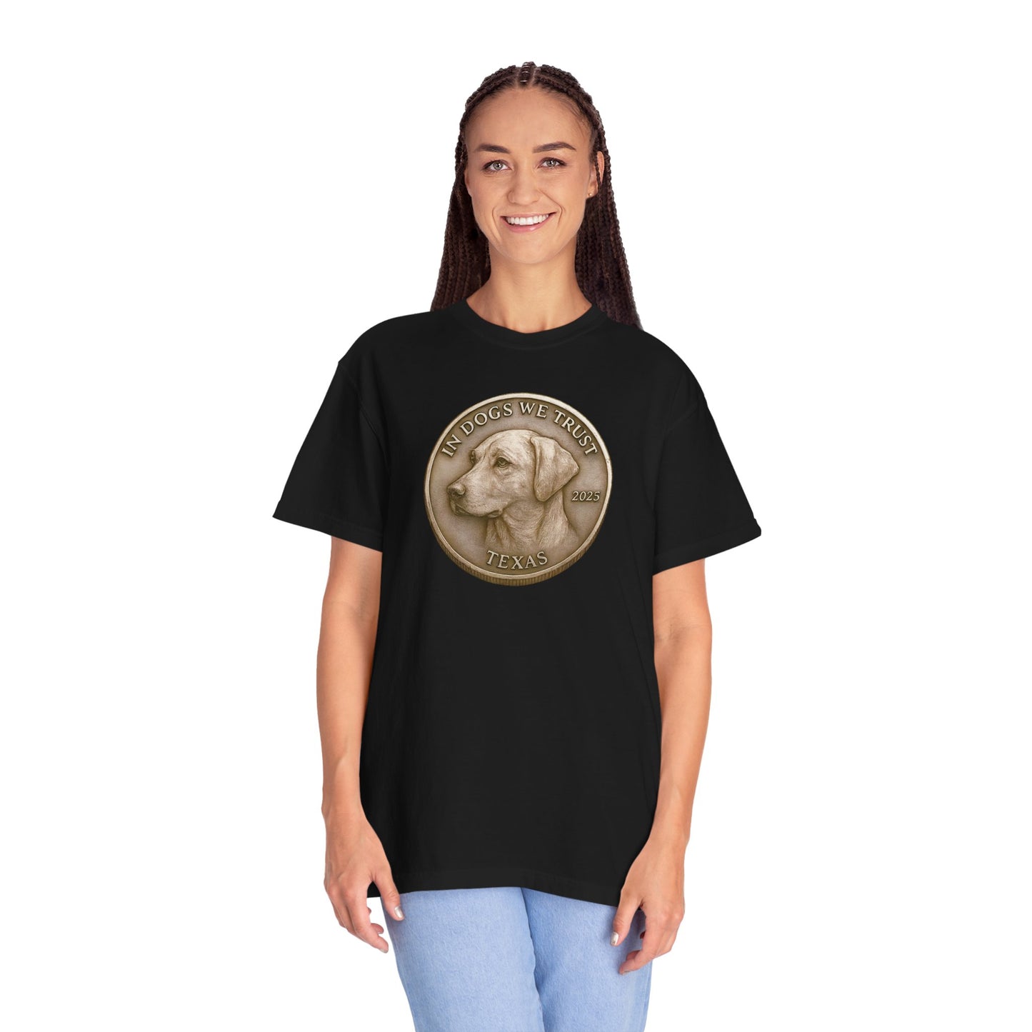 Texas State Coin T-Shirt Collection - Proud Dog Breed Illustrations