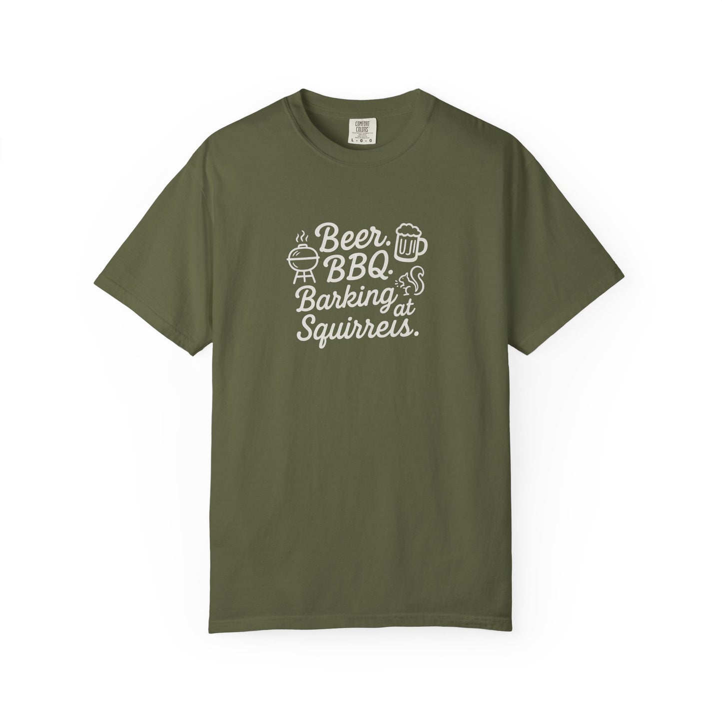 Beer BBQ and Barking Dog Dad T-Shirt
