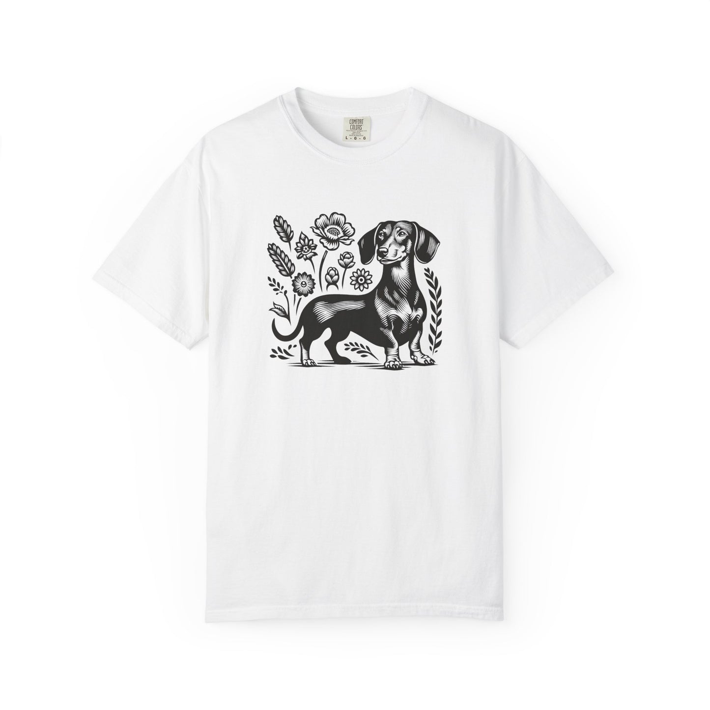 Floral Dachshund Unisex T-Shirt - Comfy Pet Lover Gift