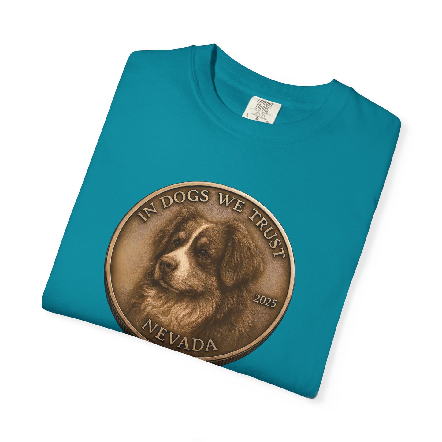 Nevada State Coin T-Shirt Collection - Proud Dog Breed Illustrations