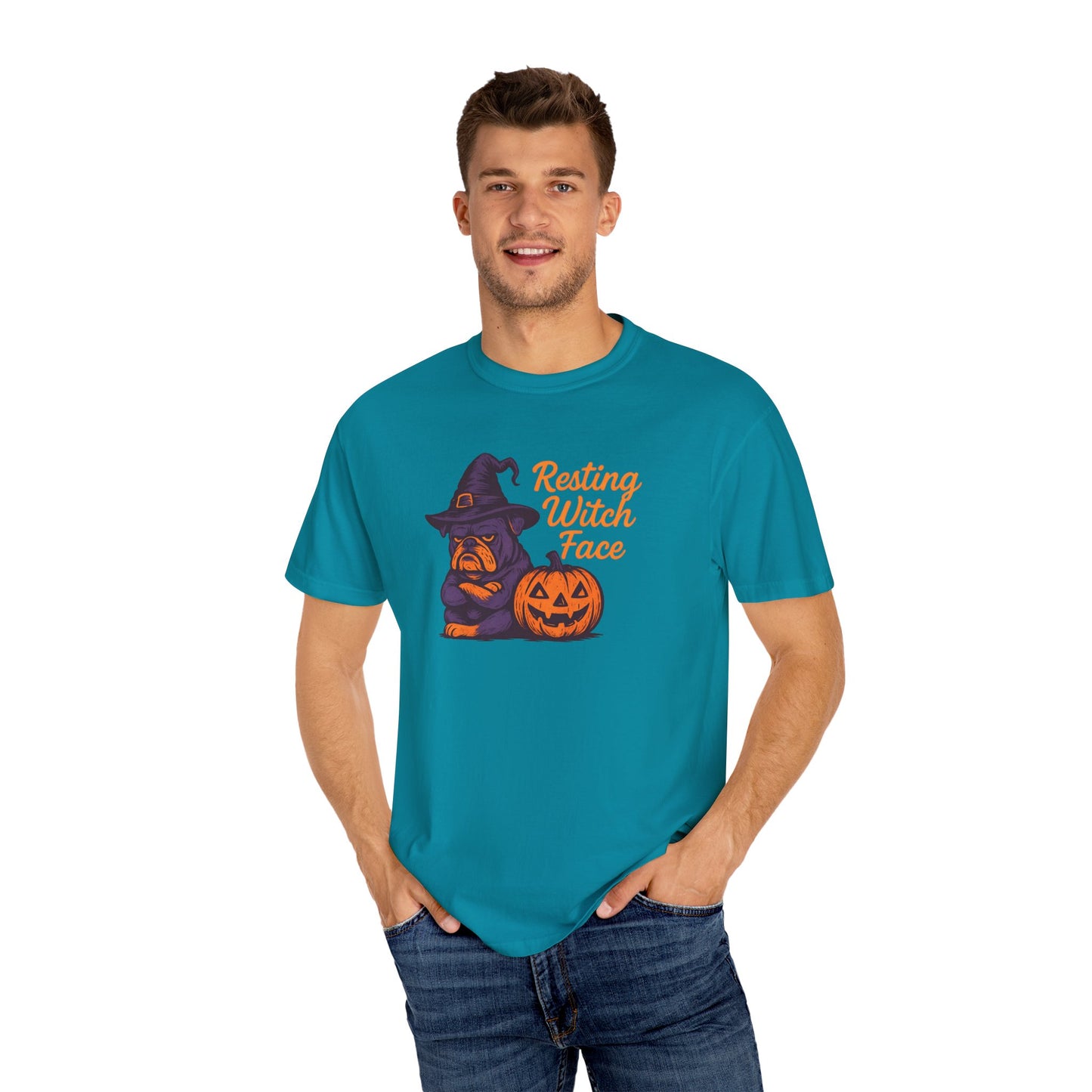 Halloween Witch T-Shirt, Funny Resting Witch Face Tee, Unisex Halloween Apparel, Spooky Season Shirt, Fall Festive Wear