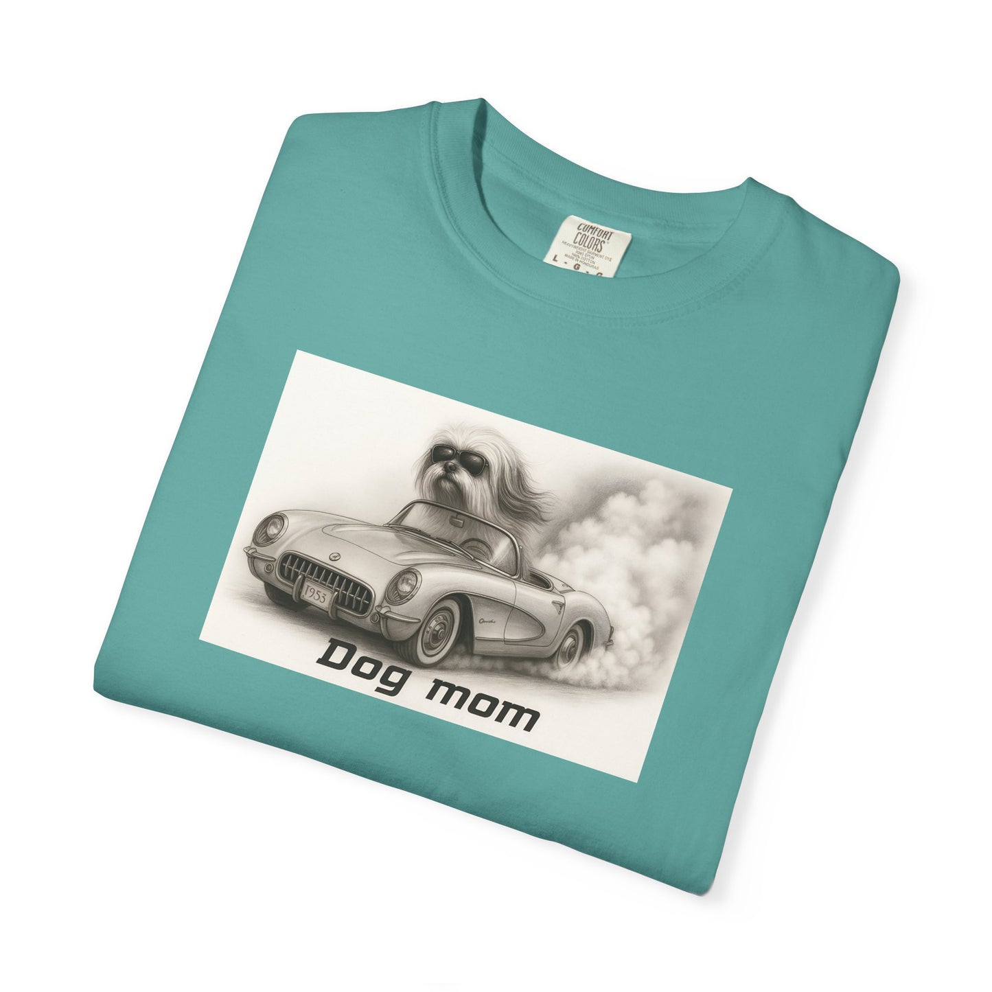 Dog Mom - Lhasa Apso- “Cool Dogs in Cool Cars” T-Shirt Collection! 🐶🚗