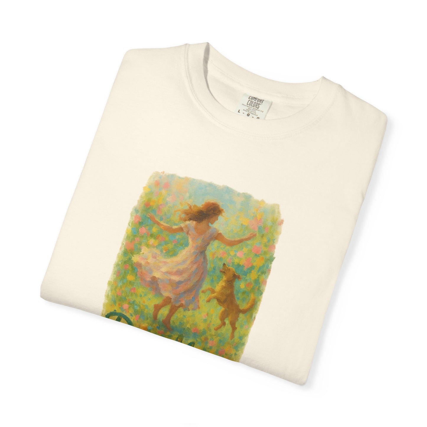 Dog Mom T-Shirt, Cute Animal Lover Tee, Gift for Pet Moms, Garment-Dyed T-Shirt, Casual Summer Shirt, Birthday Gift, Dog Lover Merchandise